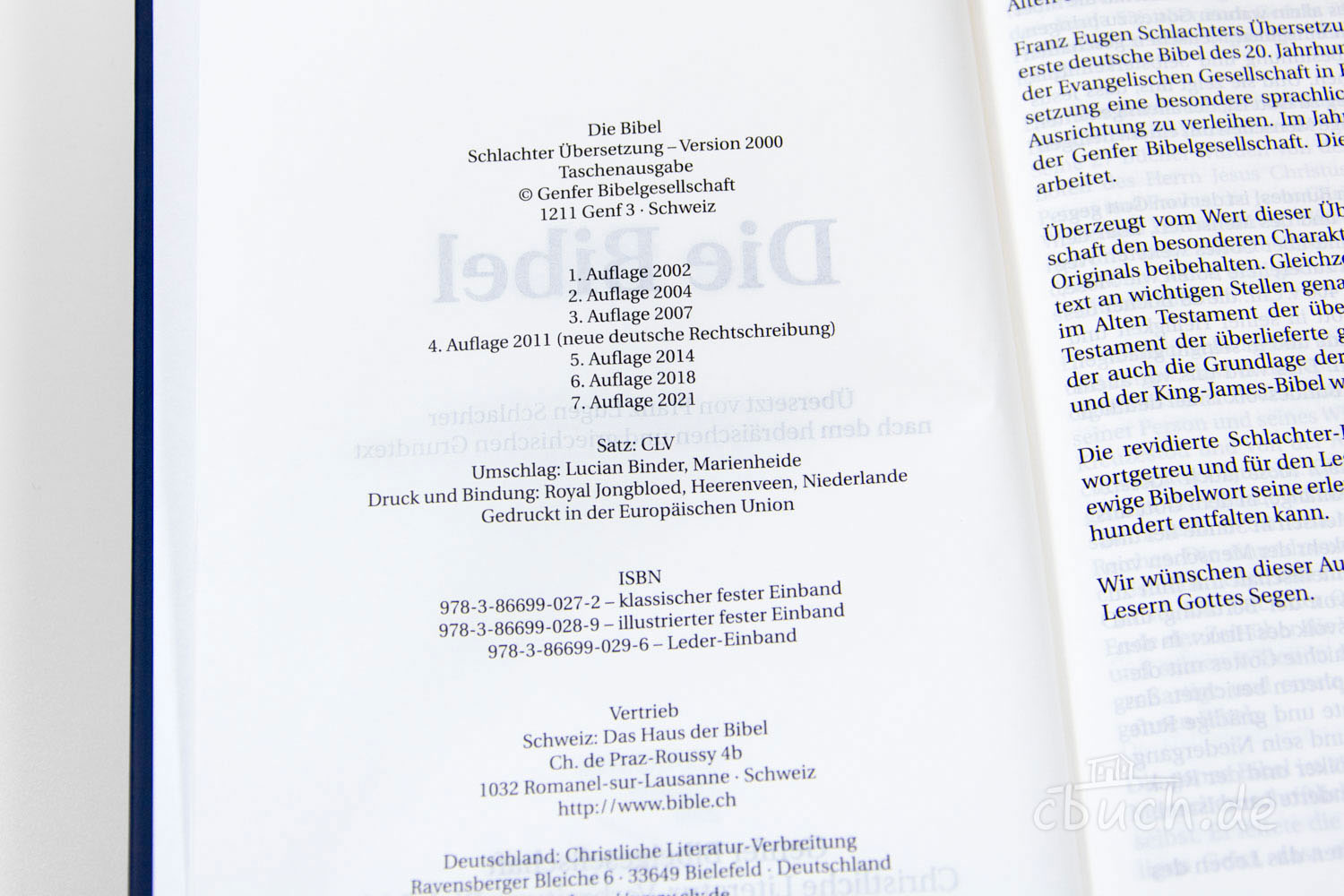 Schlachter 2000 Bibel - illustrierter fester Einband Schlachter 2000 Bibel - illustrierter fester Einband