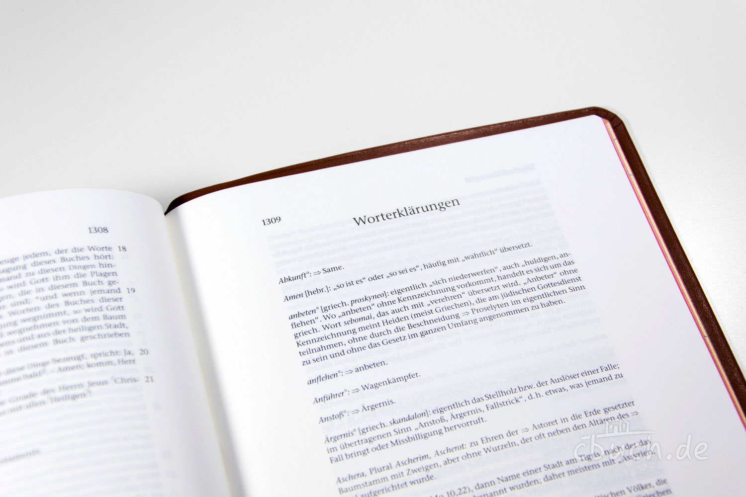 Elberfelder Bibel Edition CSV - Schreibrandbibel, größere Ausgabe, Rindleder, hellbraun Elberfelder Bibel Edition CSV - Schreibrandbibel, größere Ausgabe, Rindleder, hellbraun