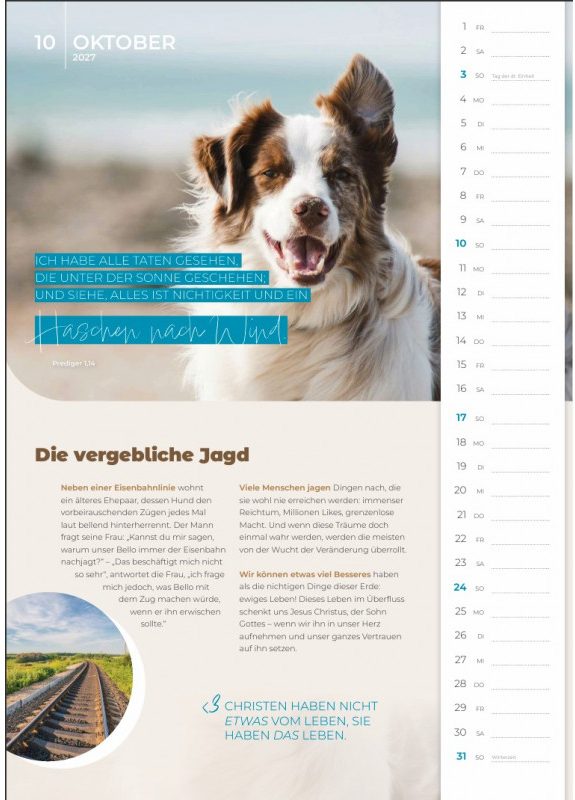 EinBlick 2027 - Kalender