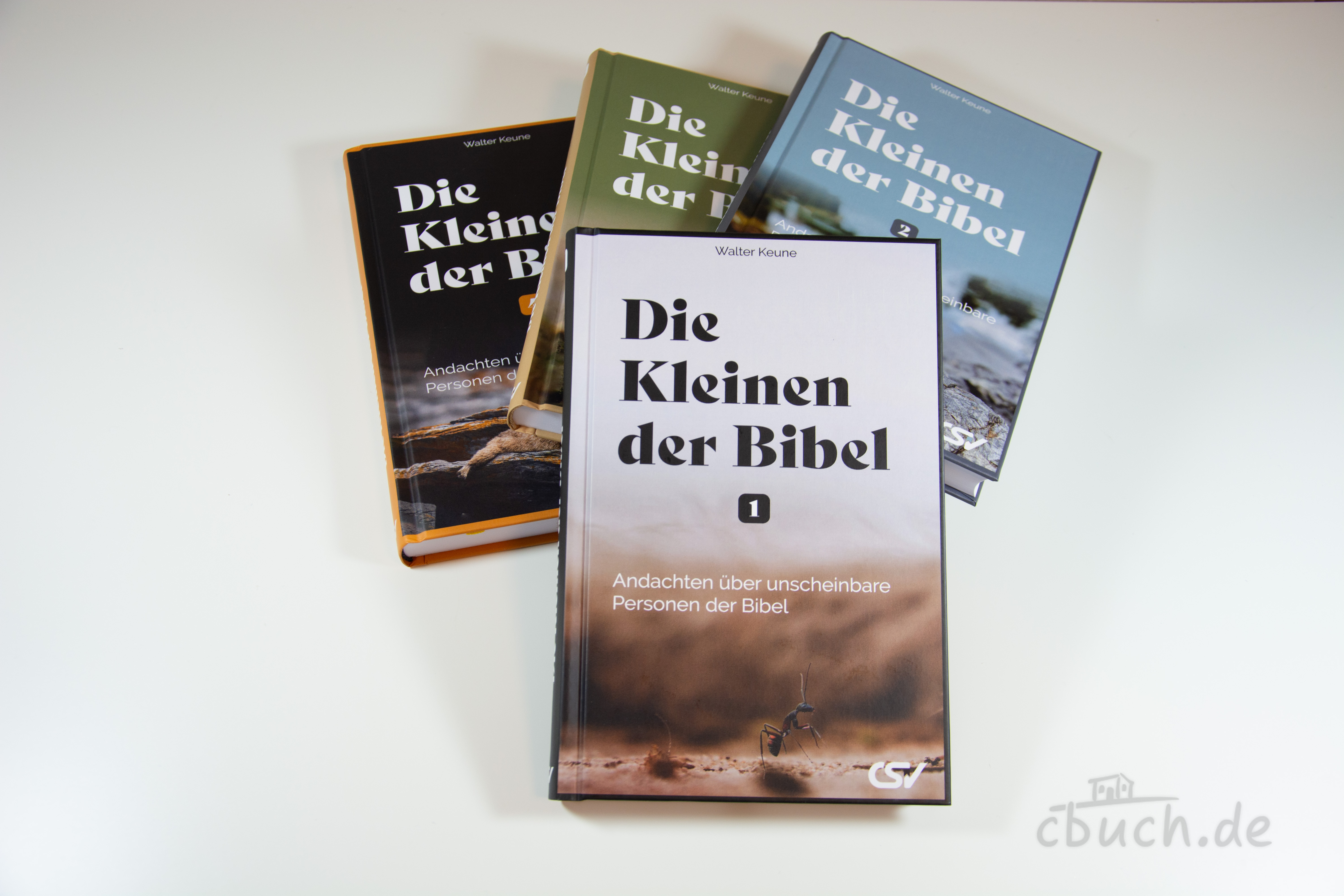 Keune: Die Kleinen der Bibel - Paket (4 Bände) Walter Keune: Die Kleinen der Bibel - Paket mit 4 Bänden, Andachten über unscheinbare Personen der Bibel für Familienandachten, Verlag CSV