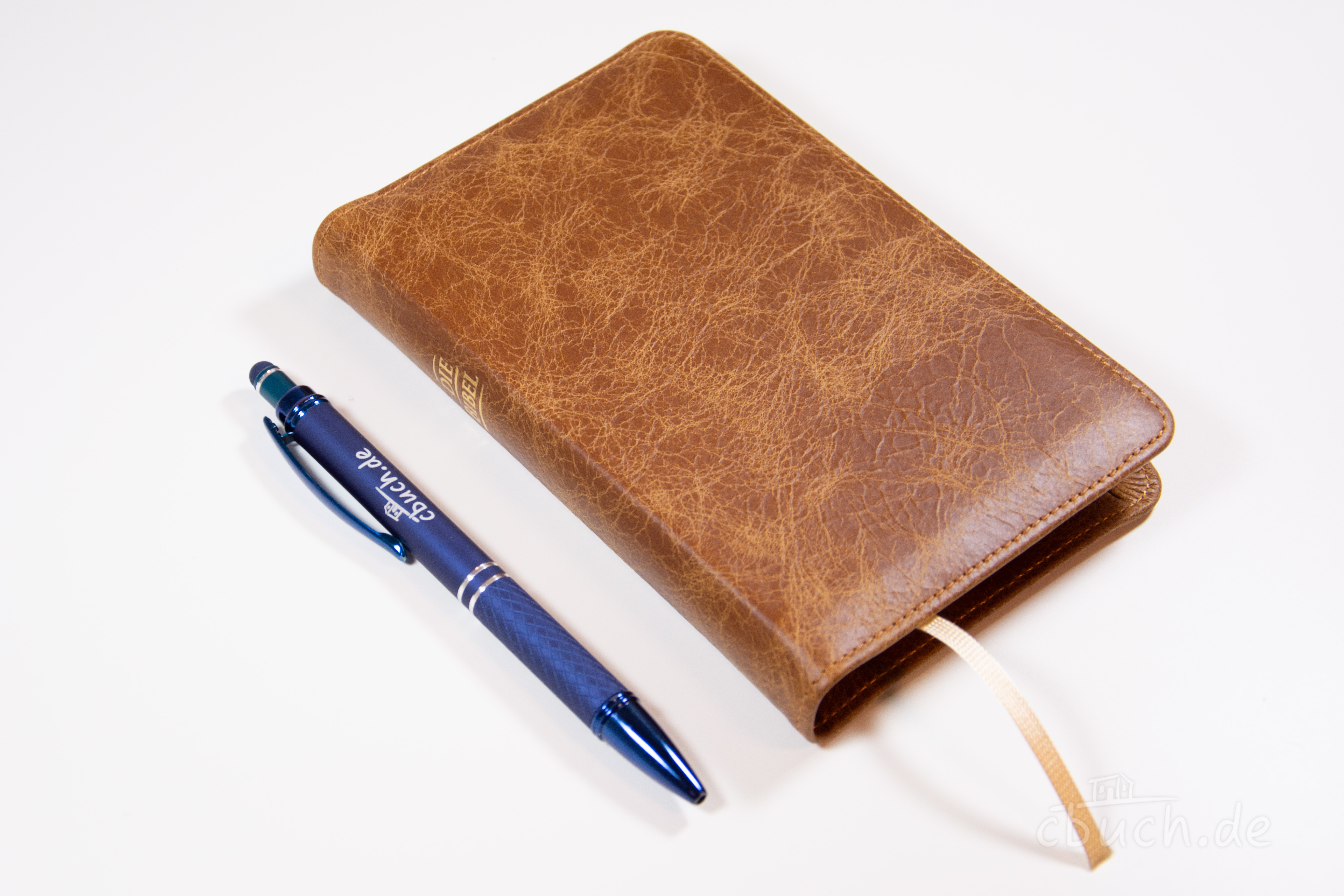 Elberfelder Bibel Edition CSV - Pocketbibel, Leder Unique Toffee braun, Goldschnitt