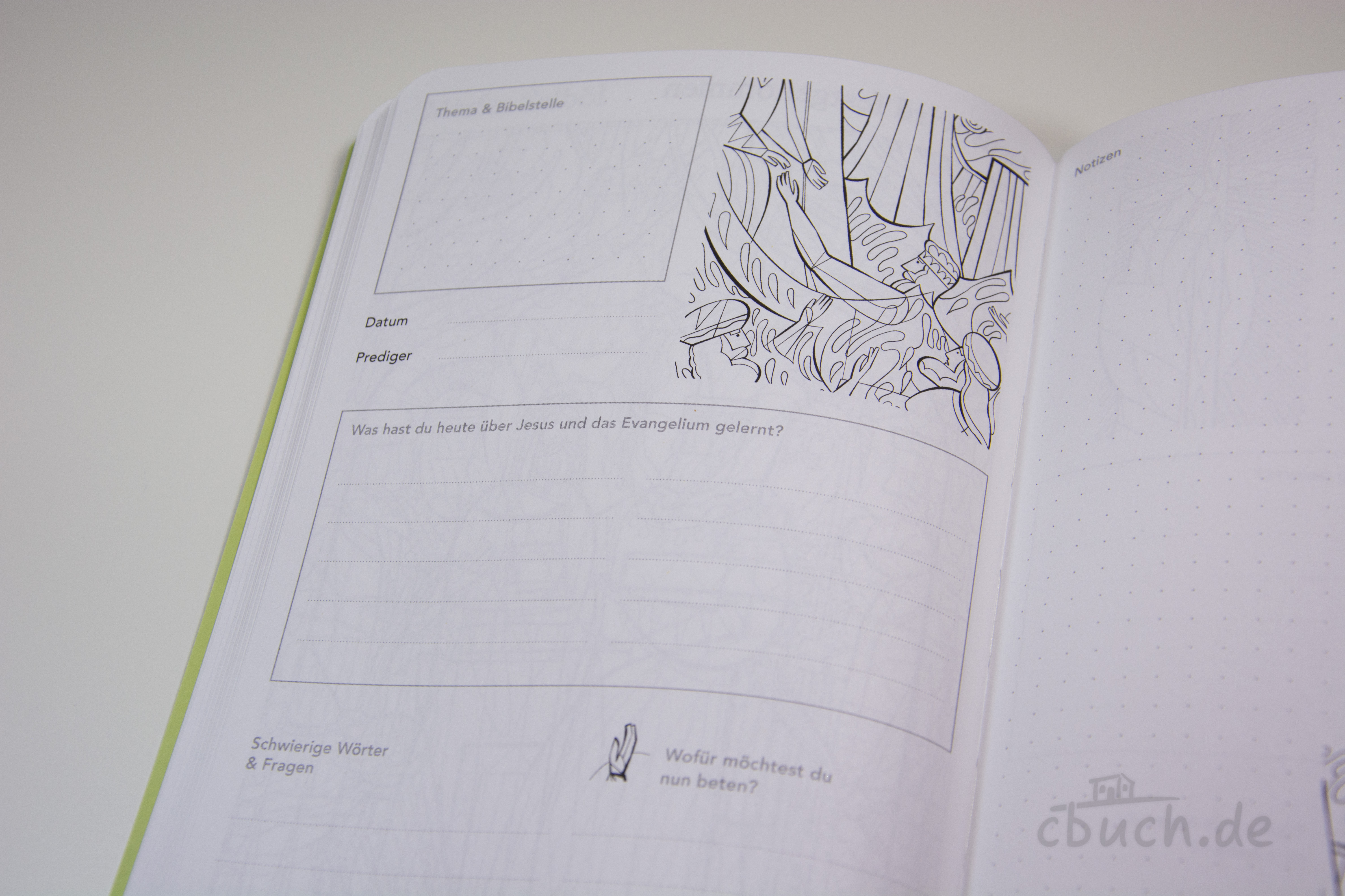 Predigt-Notizbuch für Kinder Predigt-Notizbuch für Kinder