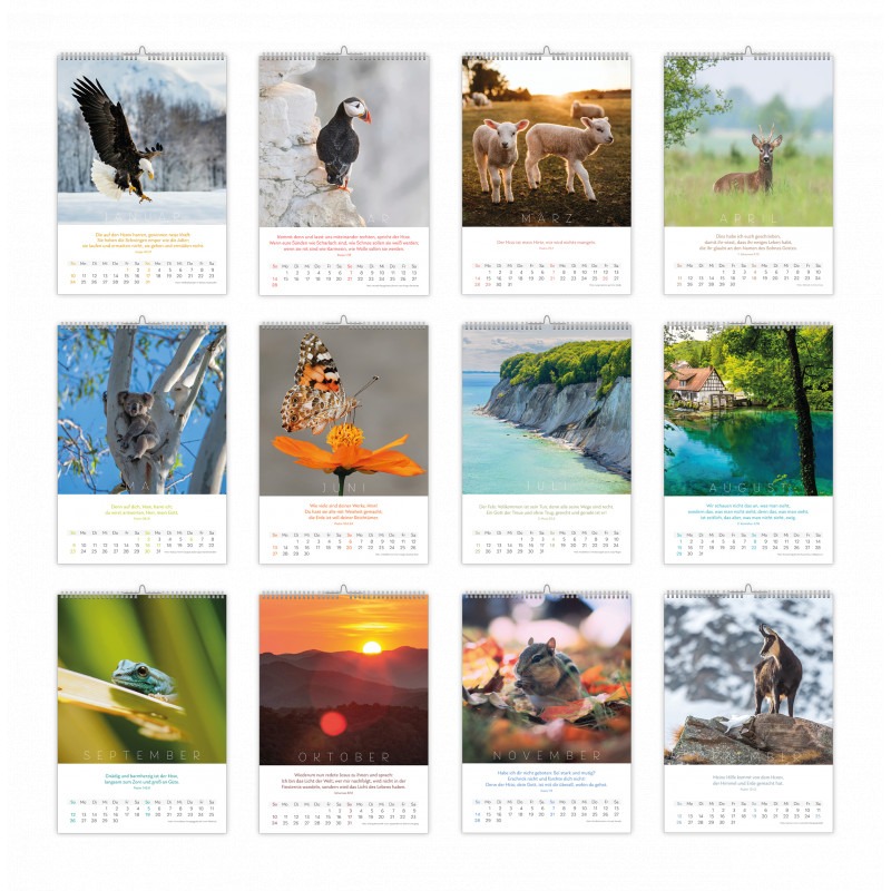 Natur Kalender 2027 - CSV