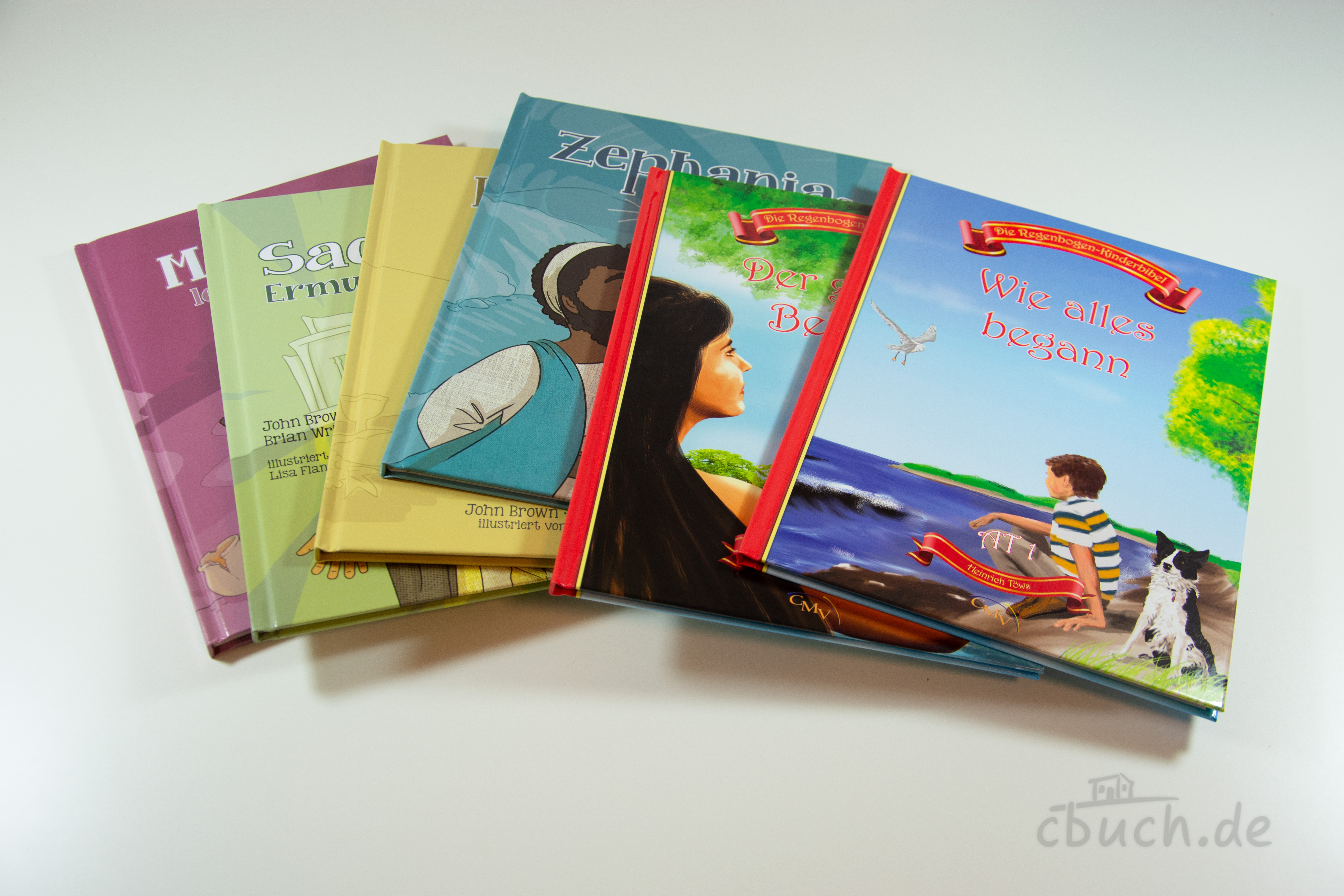 SET: Regenbogenkinderbibel + Die kleinen Propheten, 34 Bände, CMV Bücher-Set Regenbogenkinderbibel und Die kleinen Propheten von CMV: 34 farbenfrohe Hardcover-Bände für Kinder mit bibeltreuen Geschichten aus AT und NT.