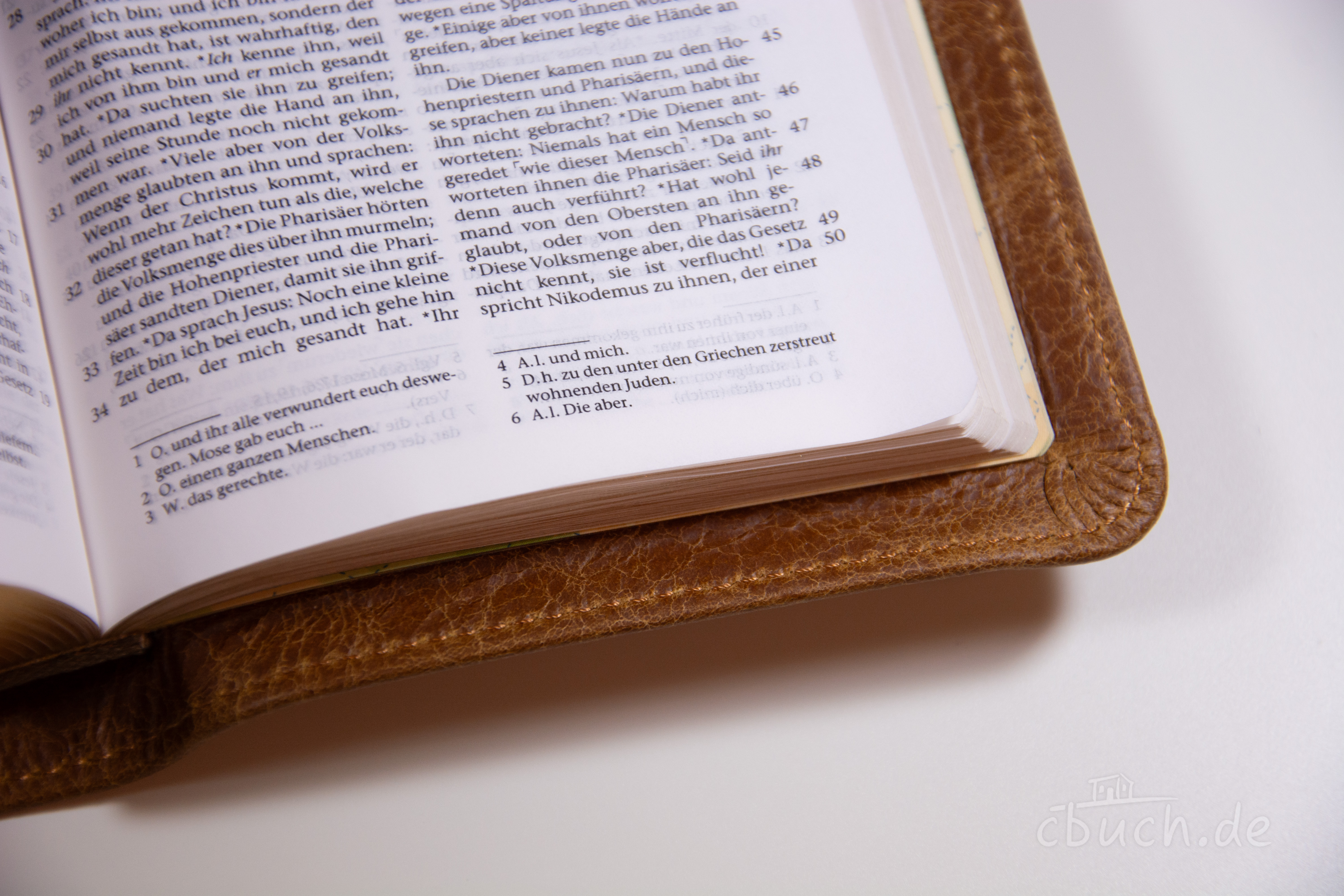 Elberfelder Bibel Edition CSV - Pocketbibel, Leder Unique Toffee braun, Goldschnitt
