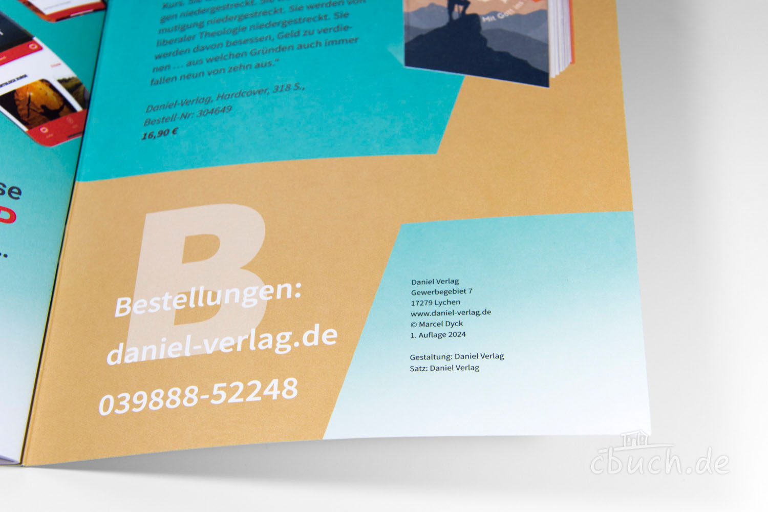 Bestellungen bei Daniel Verlag mit Kontakt und Website Bestellinformationen mit Telefonnummer und Website von Danie
