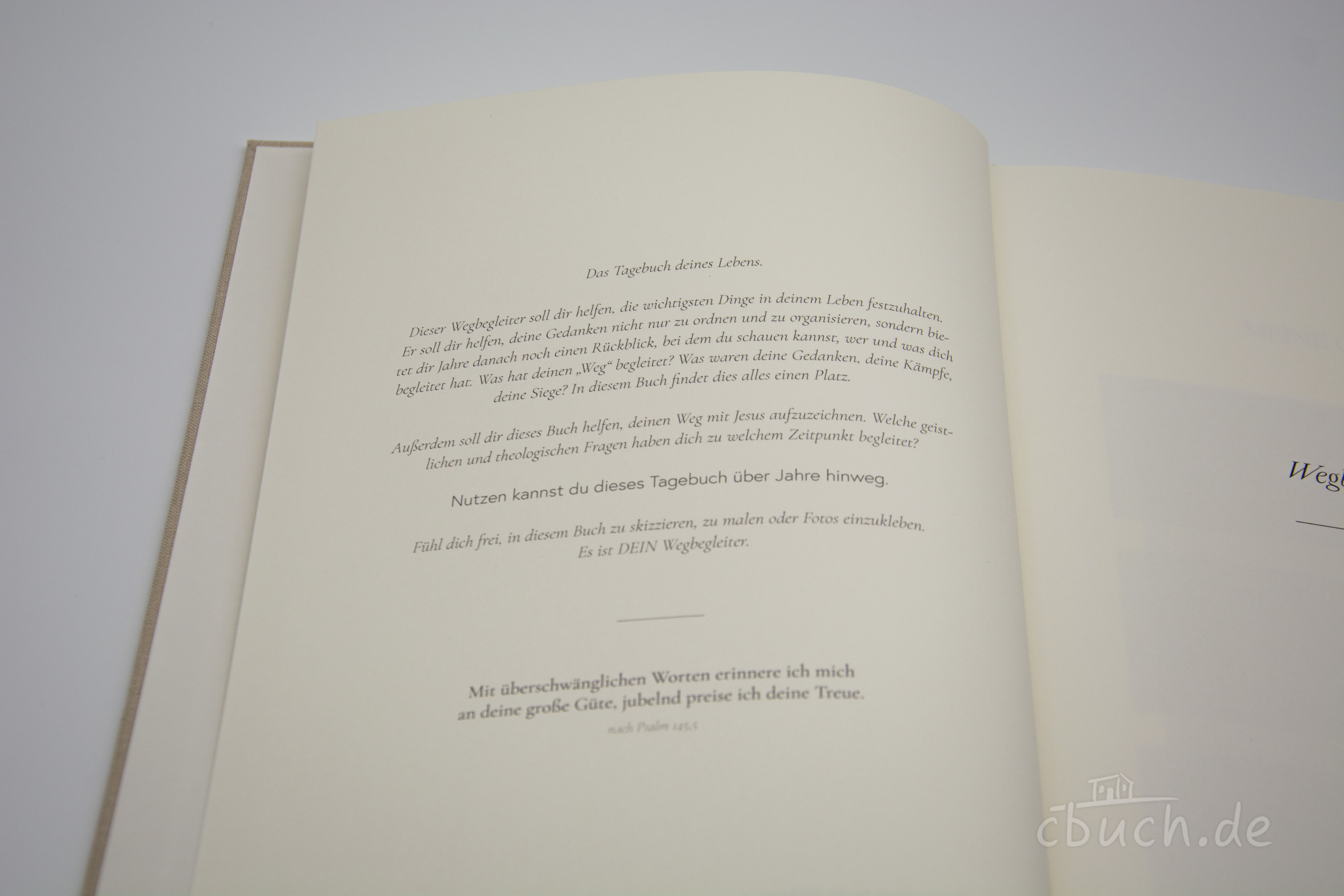 Dein Wegbegleiter - Christliches Lebenstagebuch