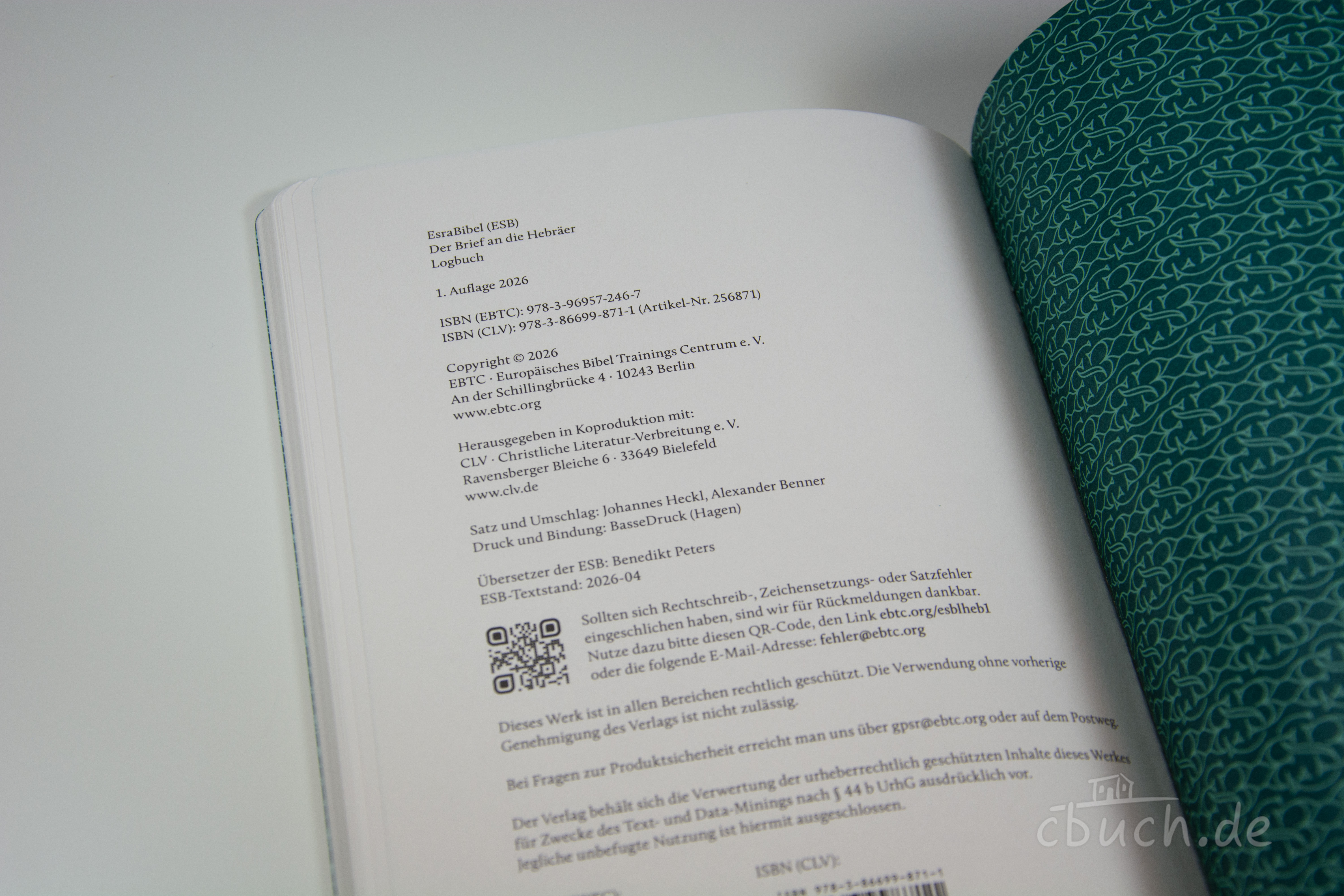 EsraBibel – Logbuch Hebräerbrief