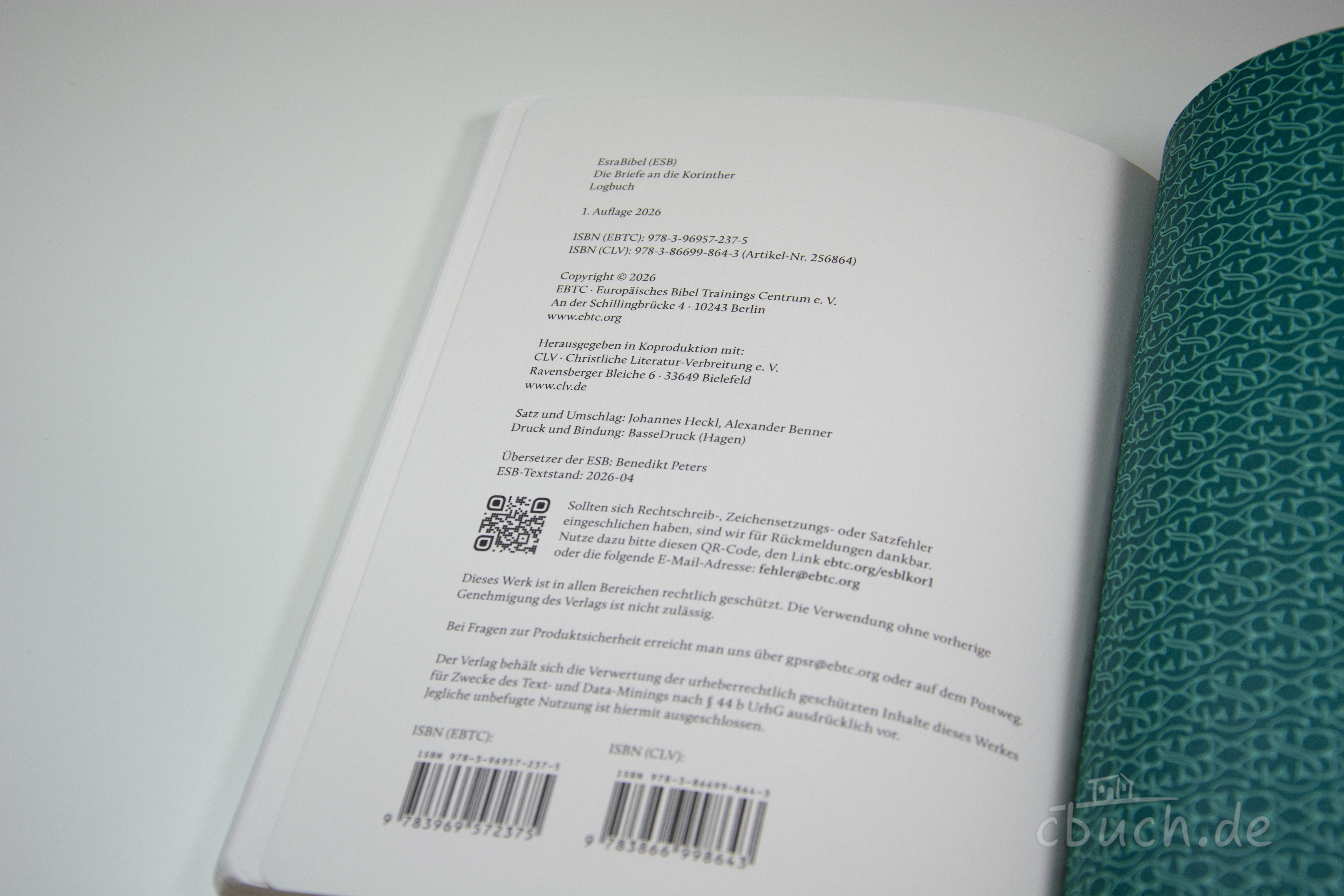 EsraBibel – Logbuch 1. und 2. Korintherbrief