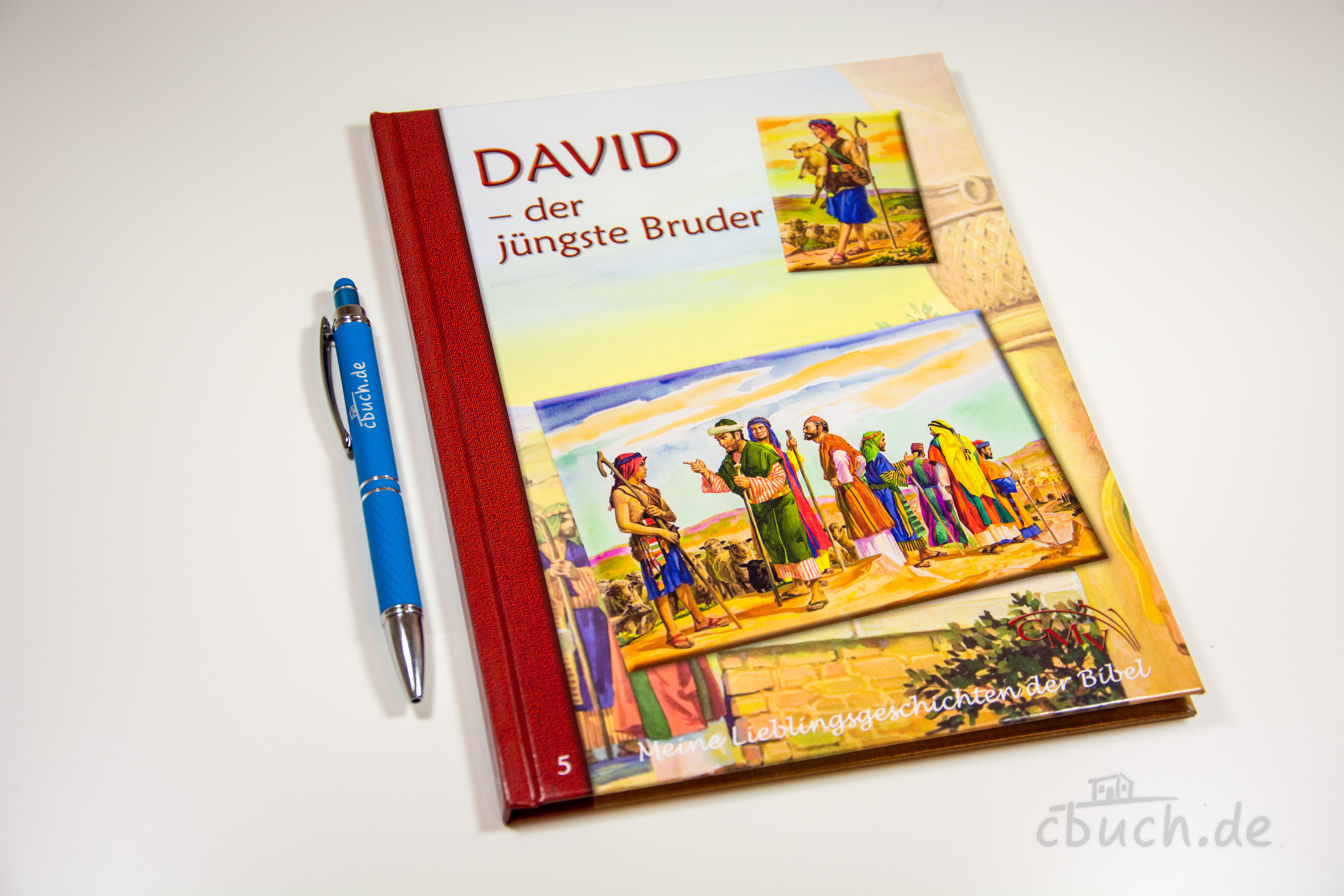 Buchcover Meine Lieblingsgeschichten: David - der jüngste Bruder von CMV, farbig illustriertes Bibel-Kinderbuch ab 3 Jahren mit David als jüngstem Bruder