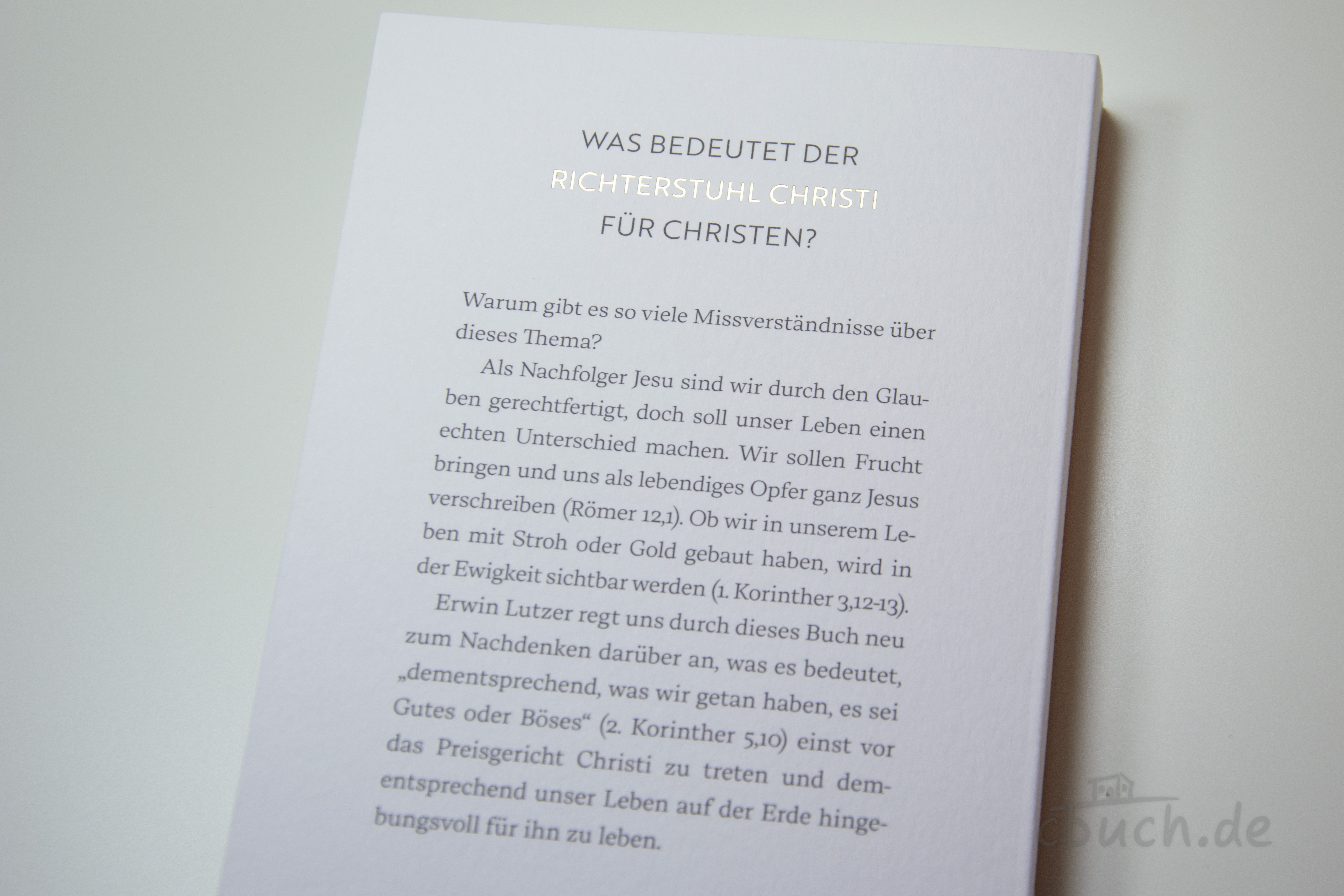  Lutzer: Deine Belohnung in der Ewigkeit