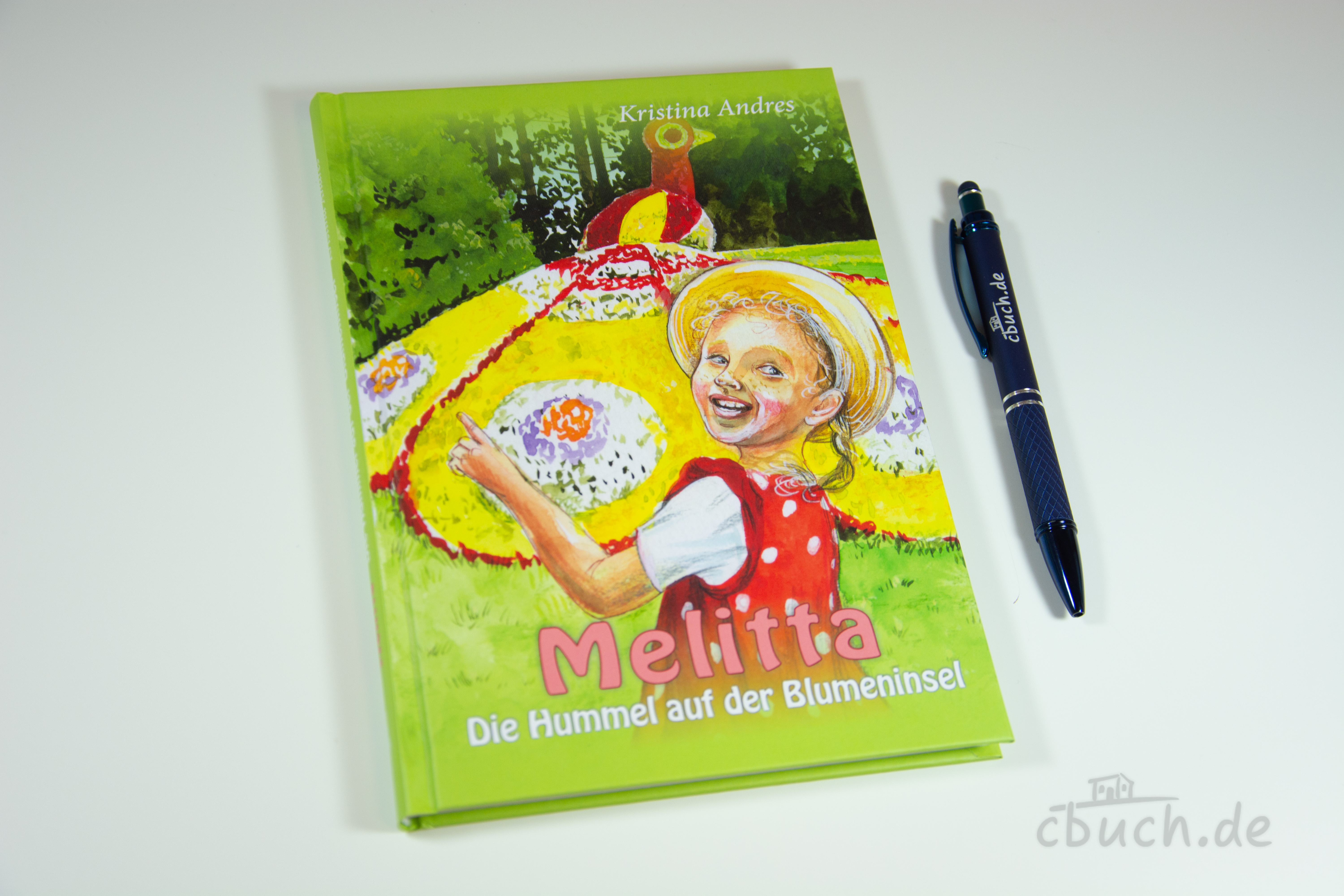 Andres: Melitta – die Hummel auf der Blumeninsel | Kinderbuch von Samenkorn Buchcover von „Melitta – die Hummel auf der Blumeninsel“ von Kristina Andres, christliches Kinderbuch ab 8 Jahren über Glauben, Mut und Abenteuer am Bodensee, Verlag Samenkorn.