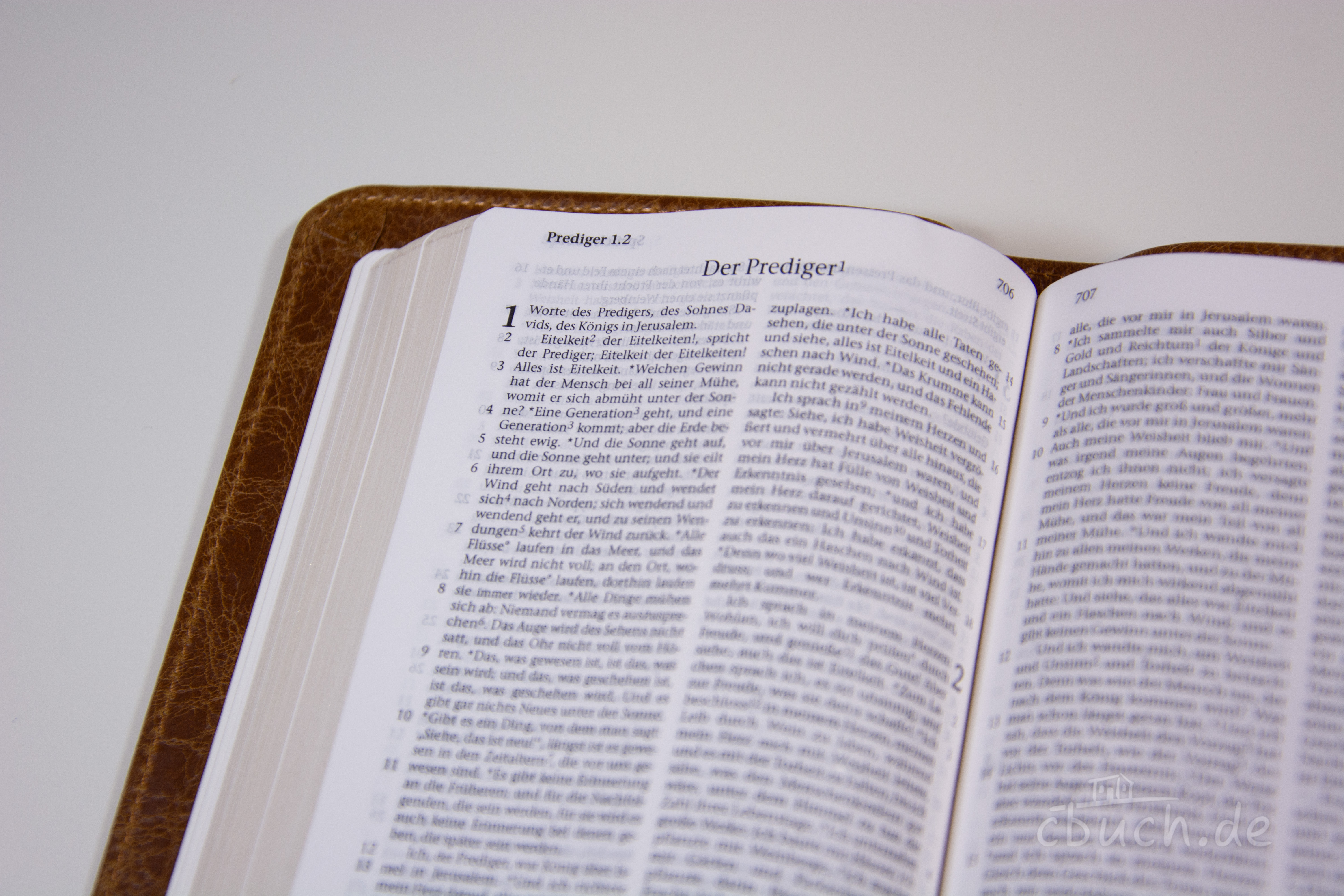 Elberfelder Bibel Edition CSV - Pocketbibel, Leder Unique Toffee braun, Goldschnitt
