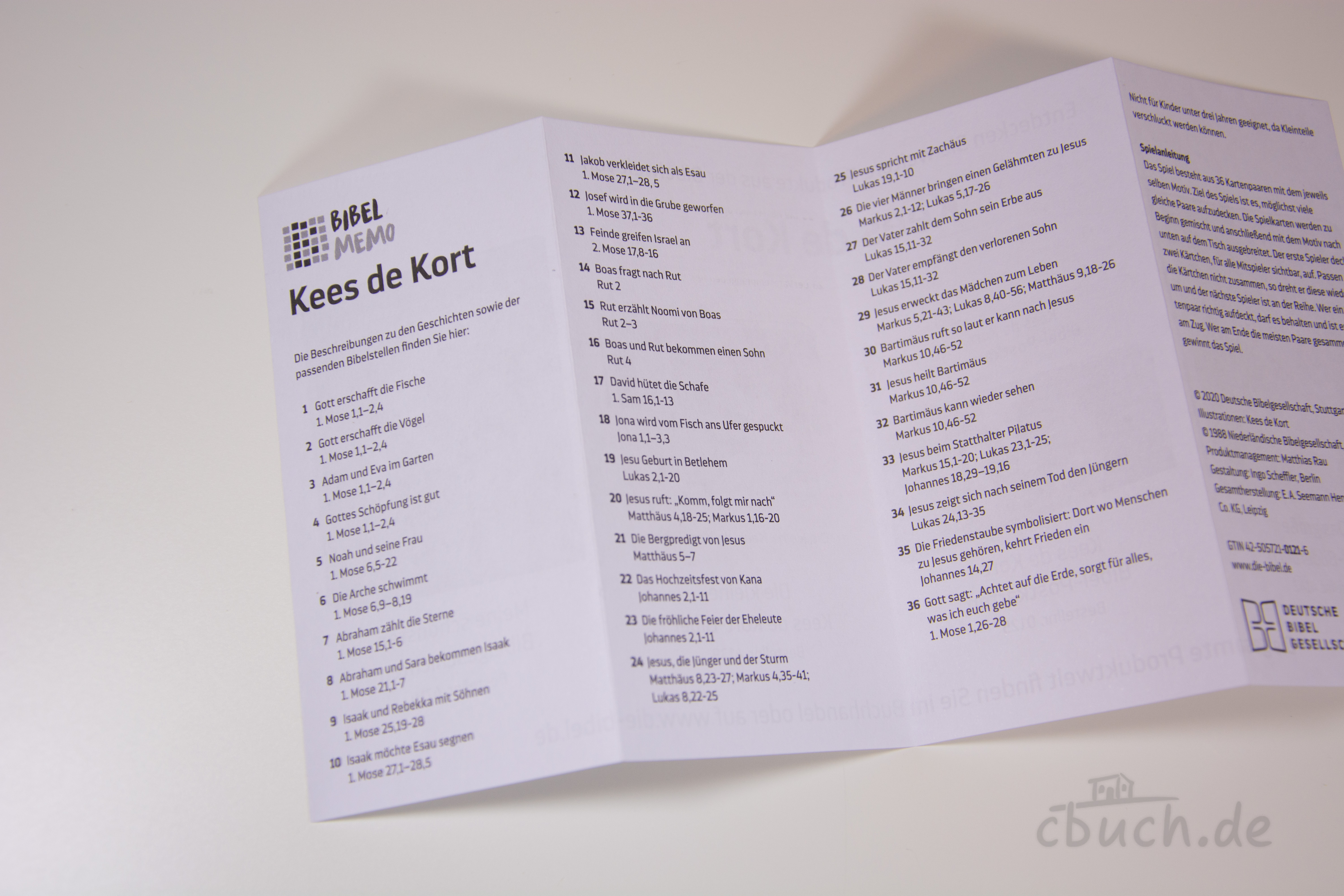 Kees de Kort: Bibel-Memo
