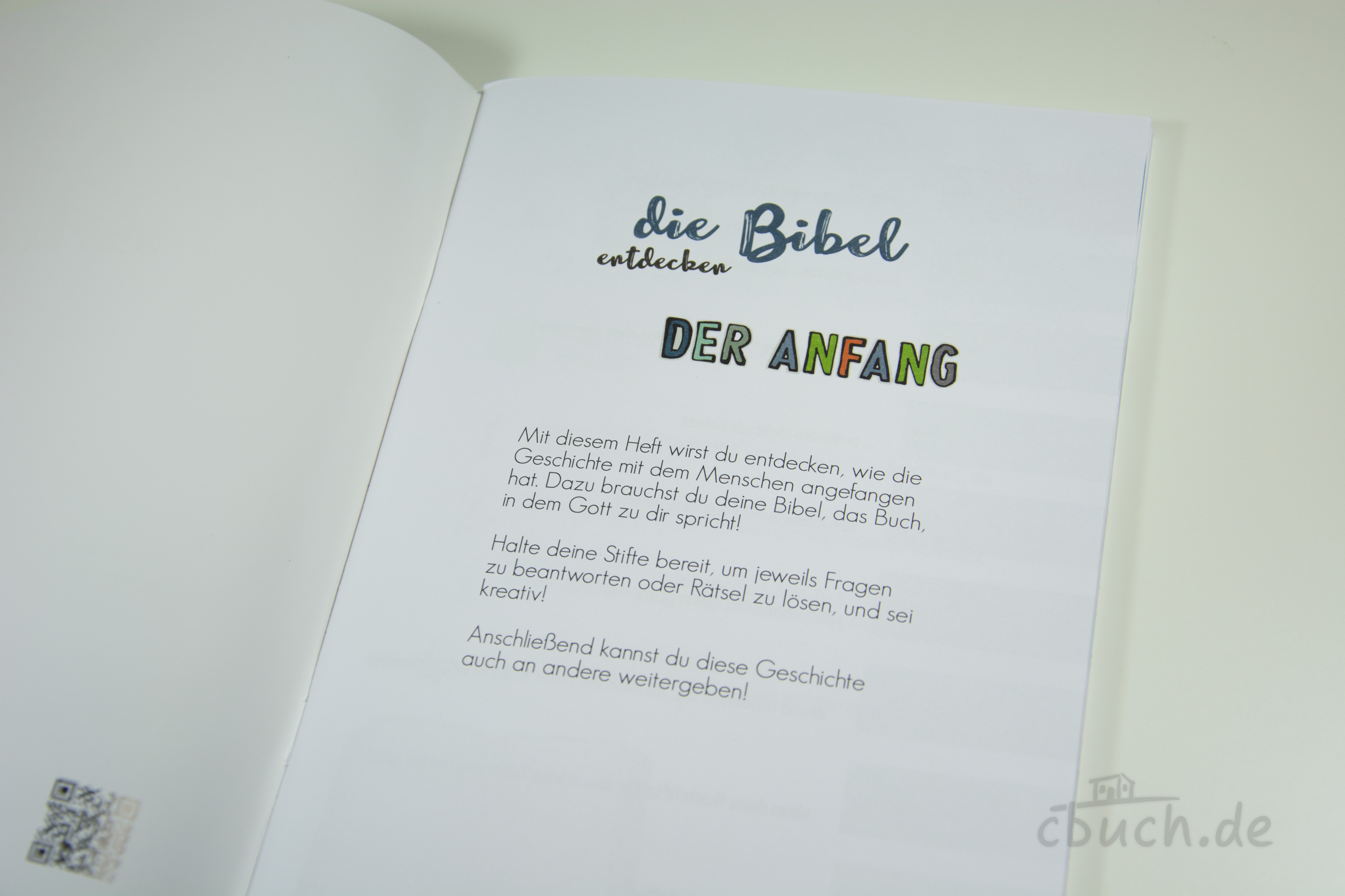 Die Bibel entdecken - Der Anfang Die Bibel entdecken - Der Anfang
