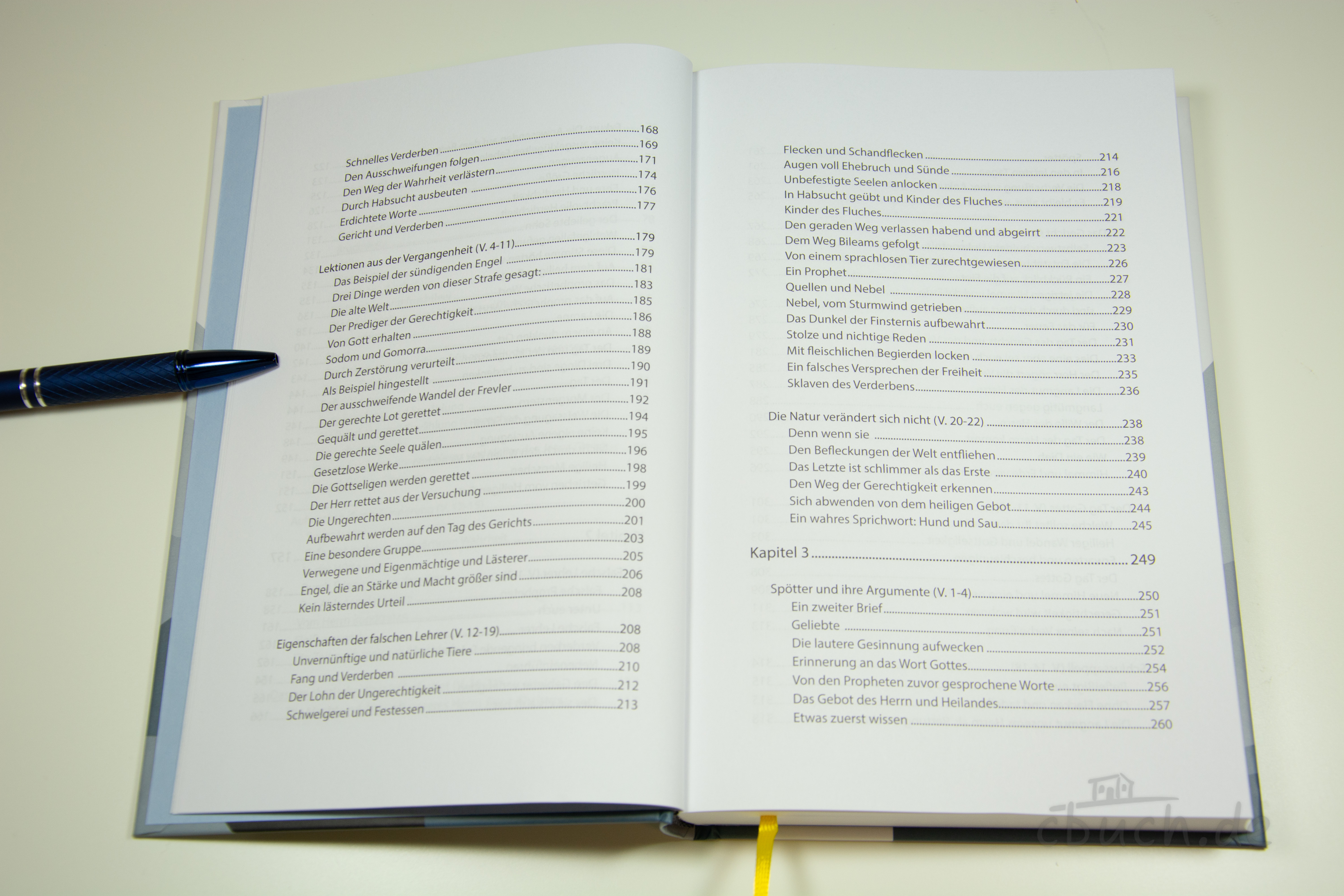 Bremicker: Standhaft im Glauben (2. Petrus) – Auslegung zum zweiten Petrusbrief Aufgeschlagenes Buch „Bremicker: Standhaft im Glauben“ von CSV mit Inhaltsverzeichnis, leicht verständliche Auslegung zum zweiten Petrusbrief und Kommentar für persönliches Glaubensleben