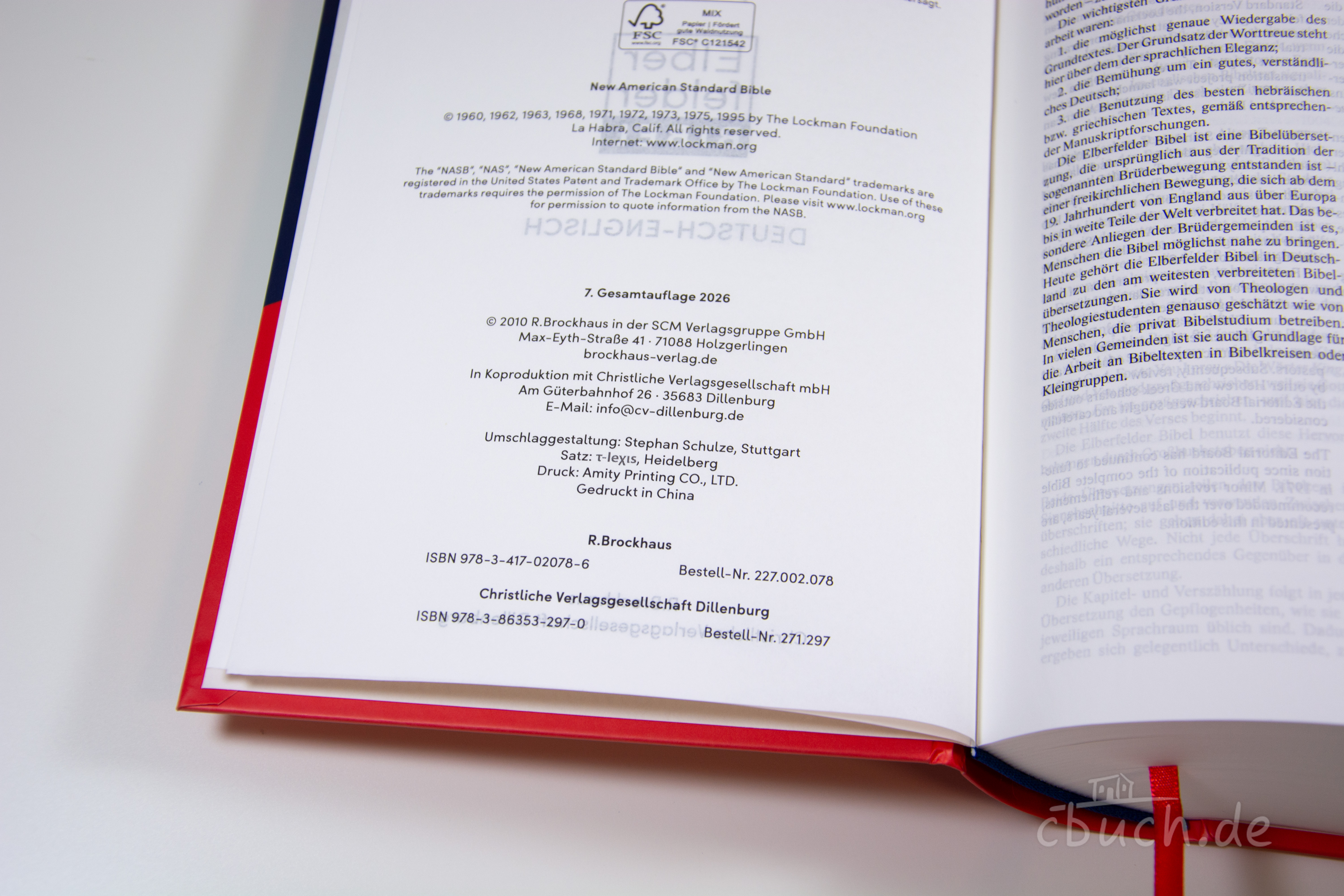 Revidierte Elberfelder Bibel / NASB - Deutsch/Englisch - NEU