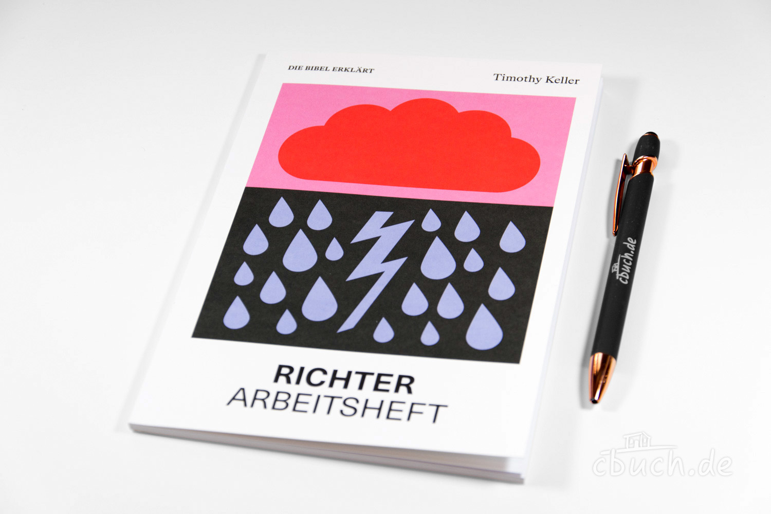 Arbeitsheft Richter von Timothy Keller mit roter Wolke und R