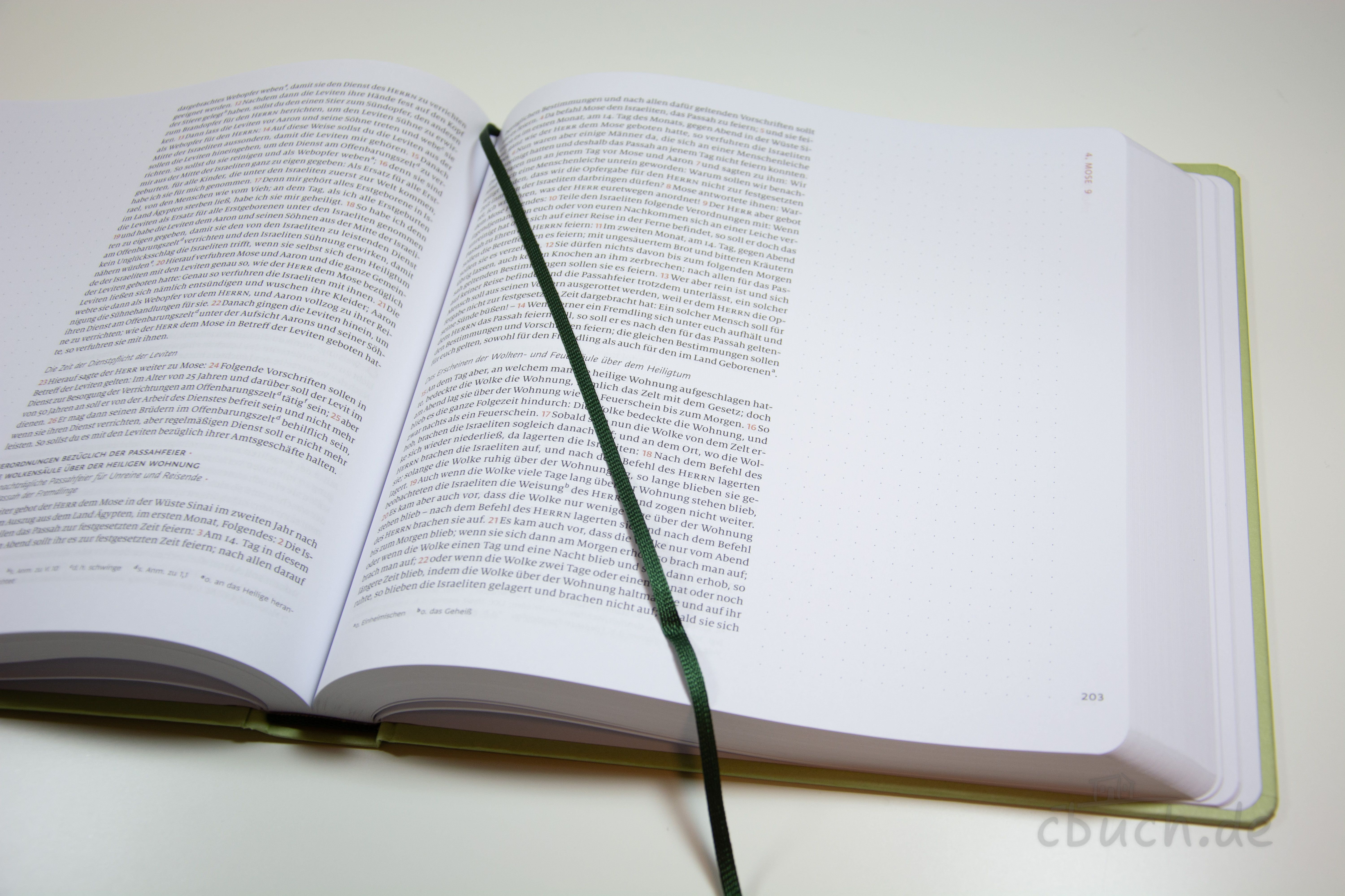Geöffnete Menge 2020 Bibel AT Band 1 Mose bis Samuel Journaling Edition von CLV mit extra dickem Papier und breitem Rand für Notizen und Textmarker