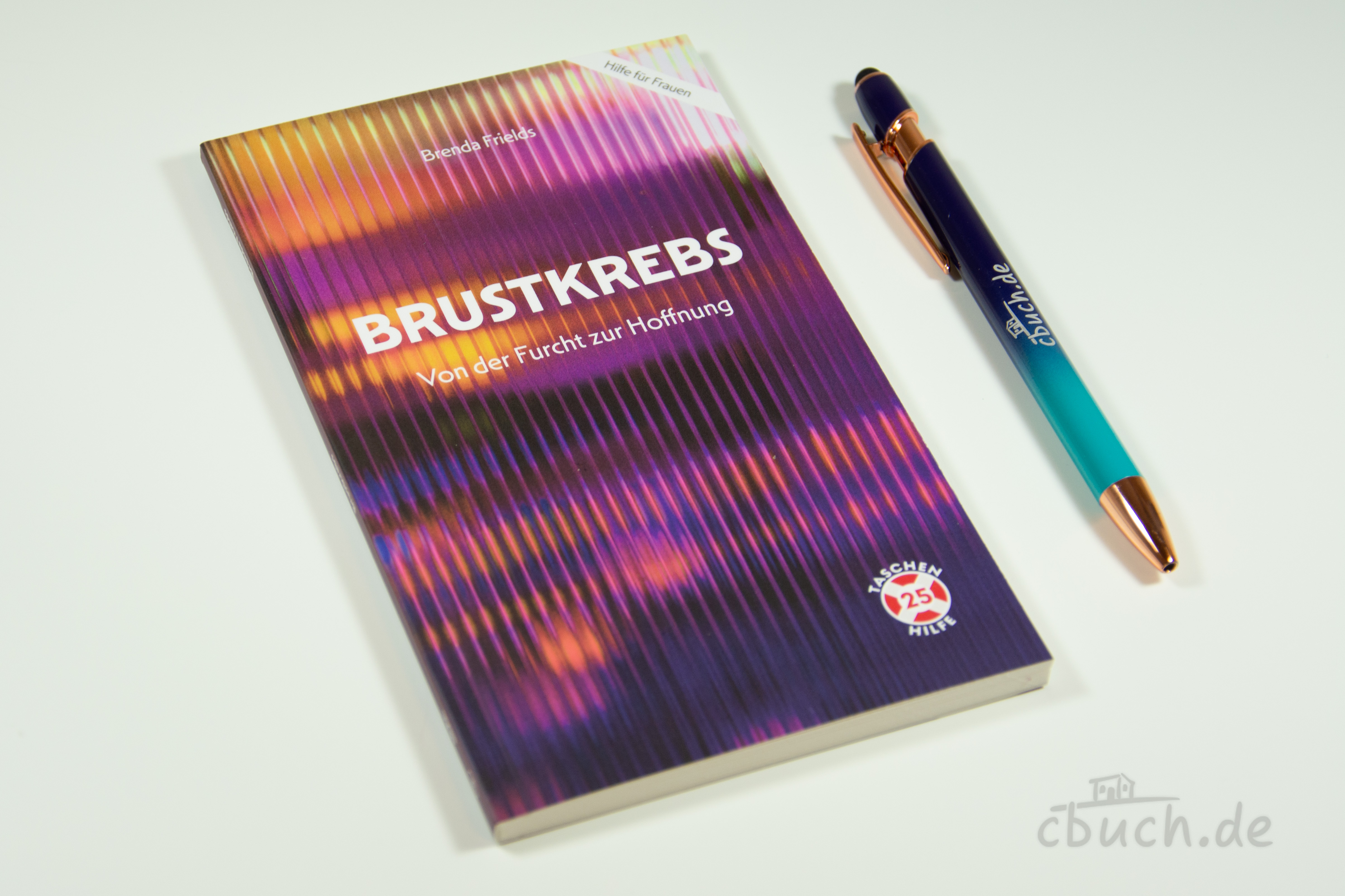 Frields: Brustkrebs - Taschenhilfe #25 | Brenda Frields Buchcover „Frields: Brustkrebs - Taschenhilfe #25“ von Brenda Frields, ehrliche christliche Hilfe bei Brustkrebsdiagnose, Ängsten, Therapiefragen und Hoffnung in Jesus, Verlag EBTC
