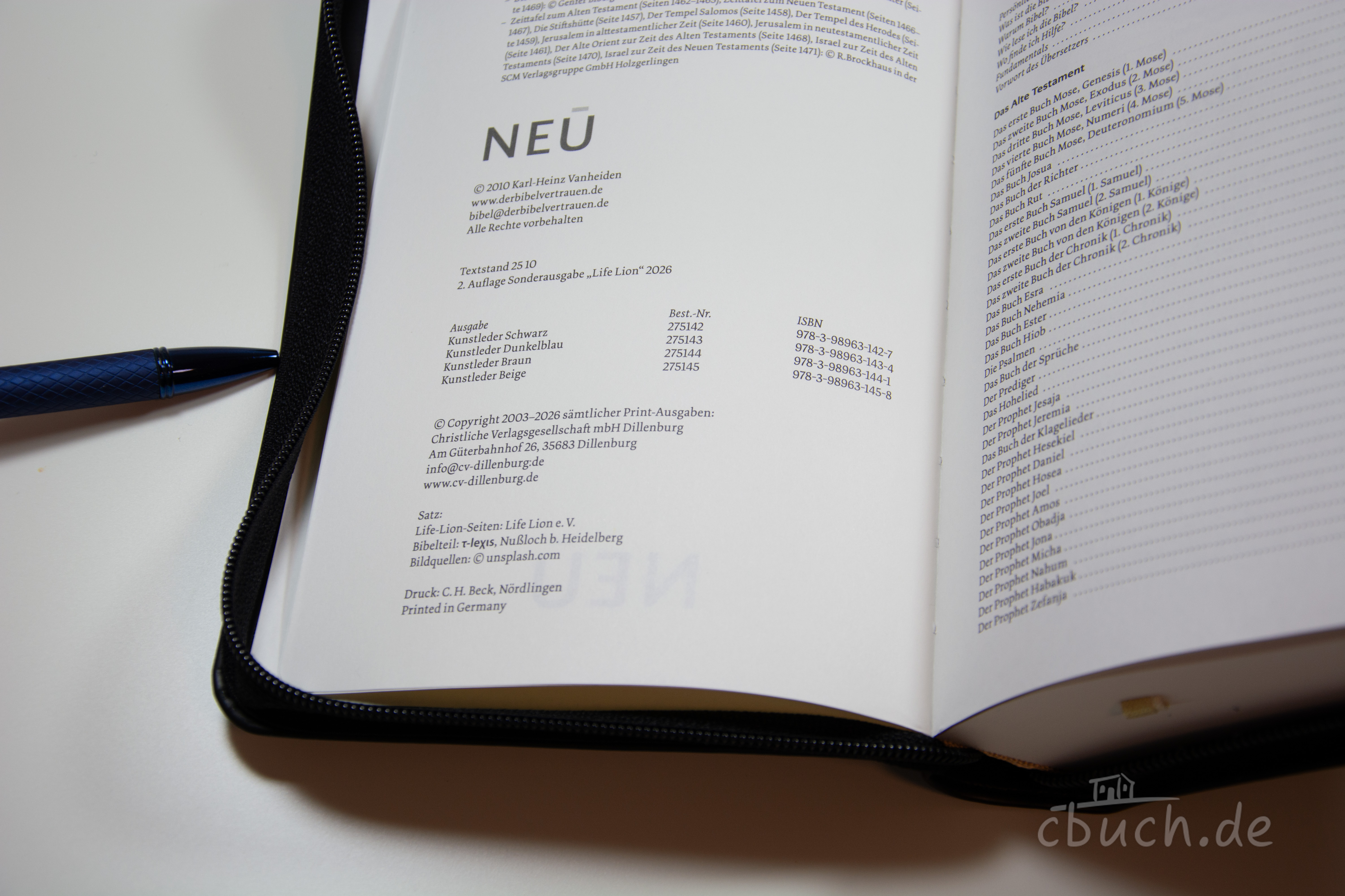 Life Lion Bibel NeÜ bibel.heute - schwarz Life Lion Bibel NeÜ bibel.heute - schwarz