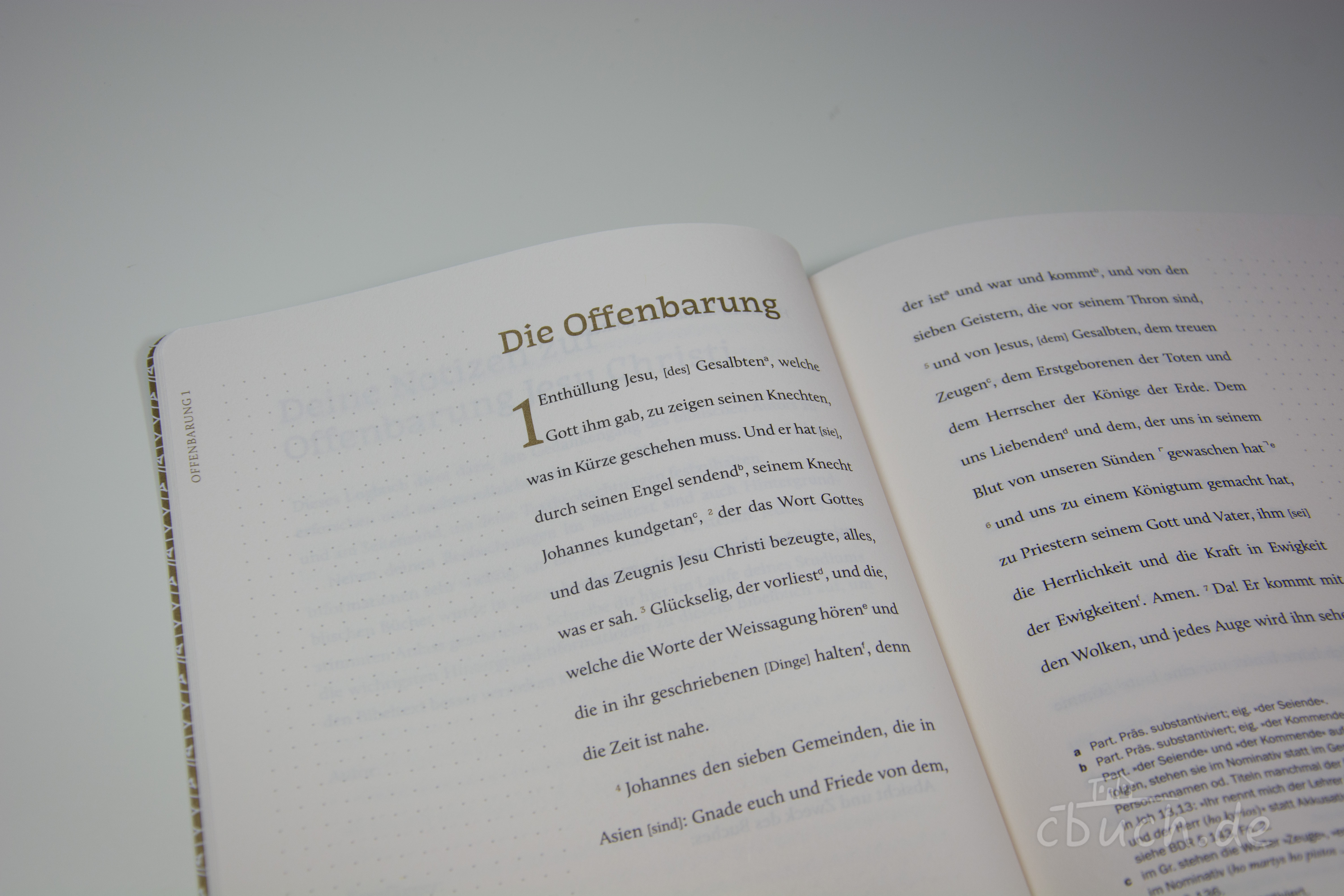 EsraBibel – Logbuch: Die Offenbarung Jesu Christi