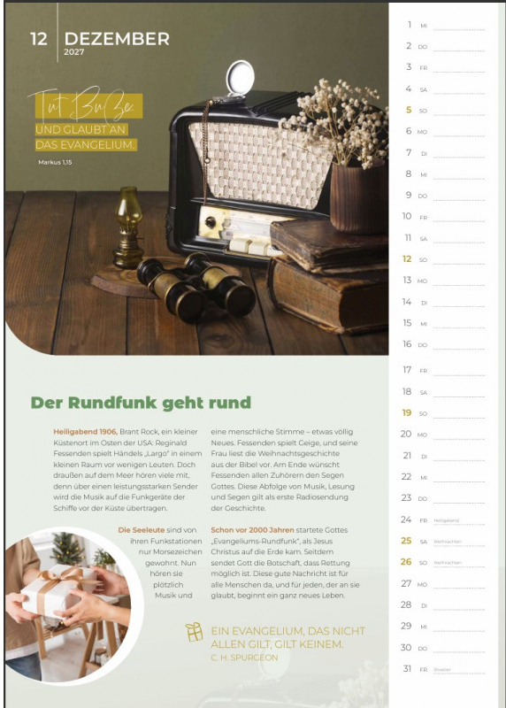 EinBlick 2027 - Kalender EinBlick 2027 - Kalender