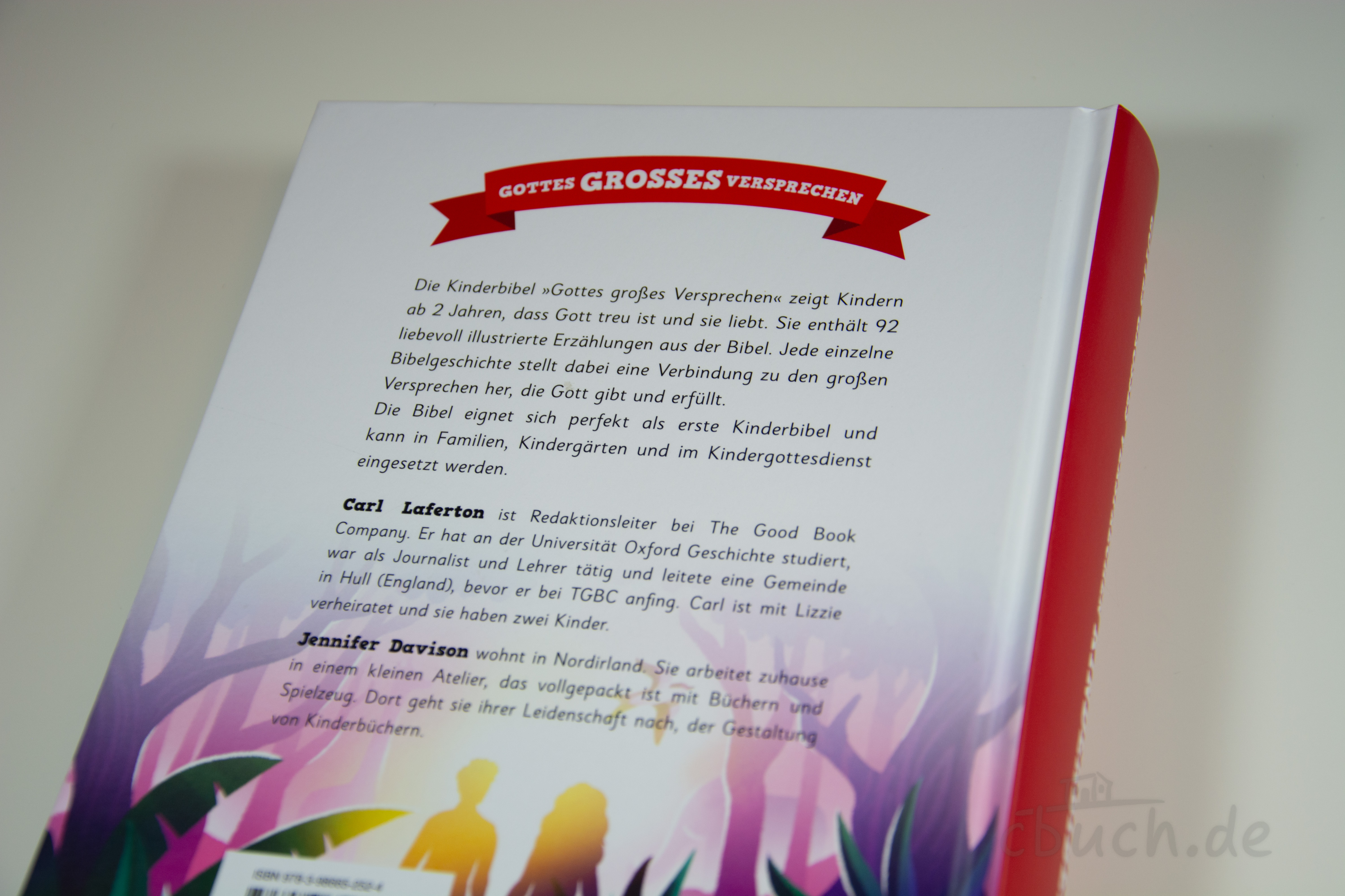 Rückseite der Kinderbibel Gottes großes Versprechen mit Text