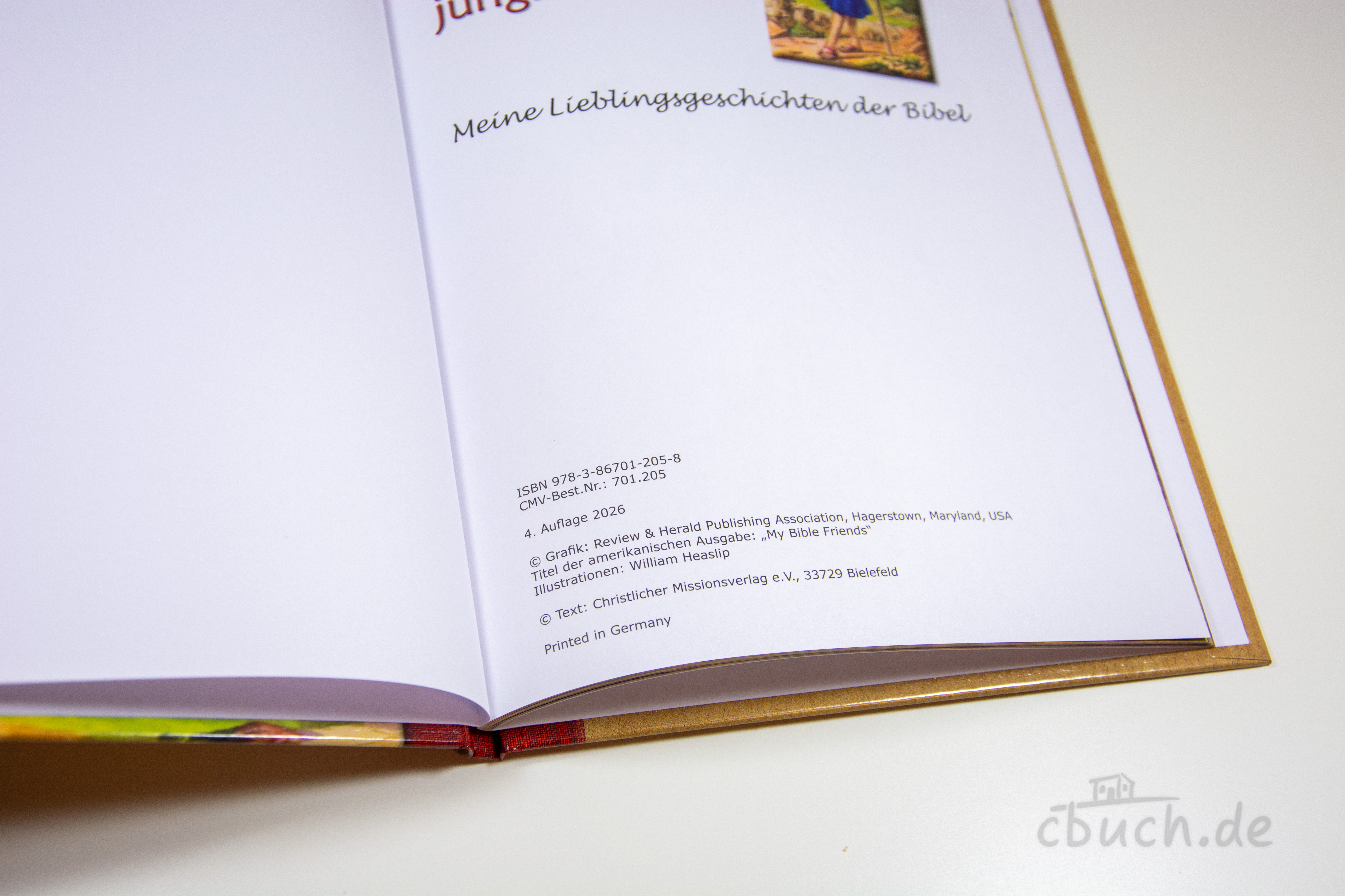 Innenseite des Kinderbuchs Meine Lieblingsgeschichten: David - der jüngste Bruder von CMV, farbig illustriertes Bibelgeschichten-Buch für Kinder ab 3 Jahren