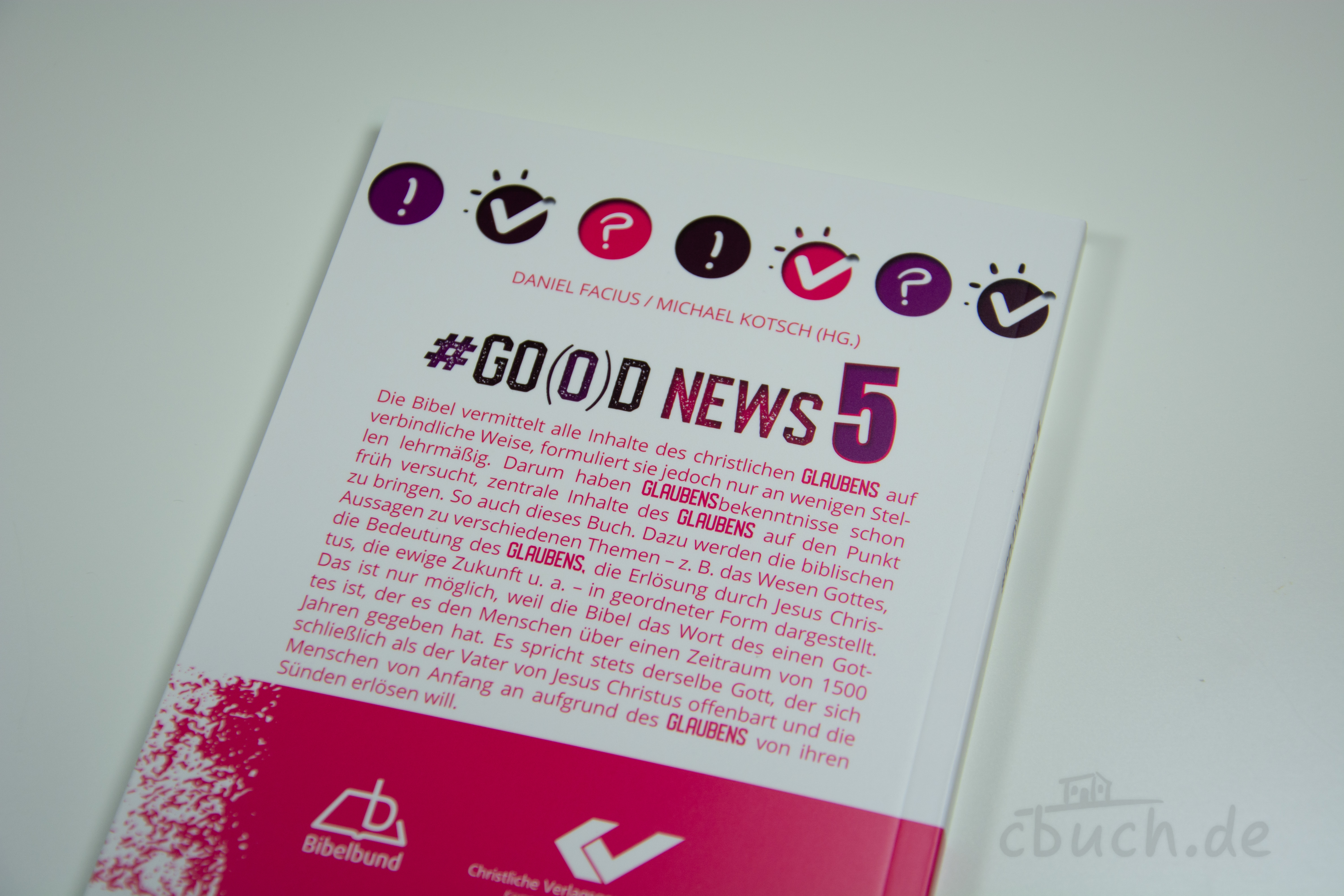 Rückseite des Buches #GO(O)D NEWS 5 zum christlichen Glauben