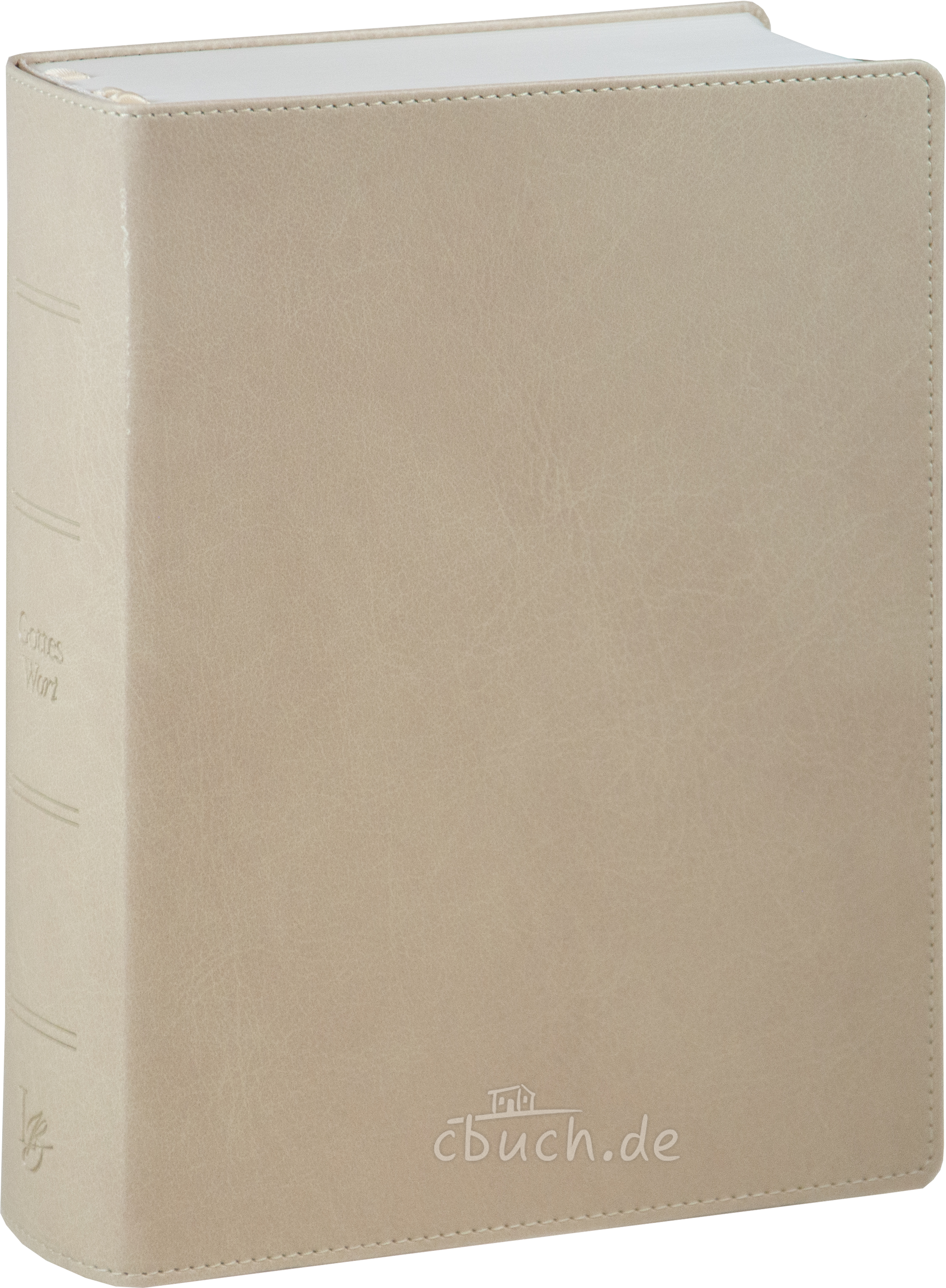Schlachter 2000 - LIEBEZURBIBEL (Schreibrandbibel beige)