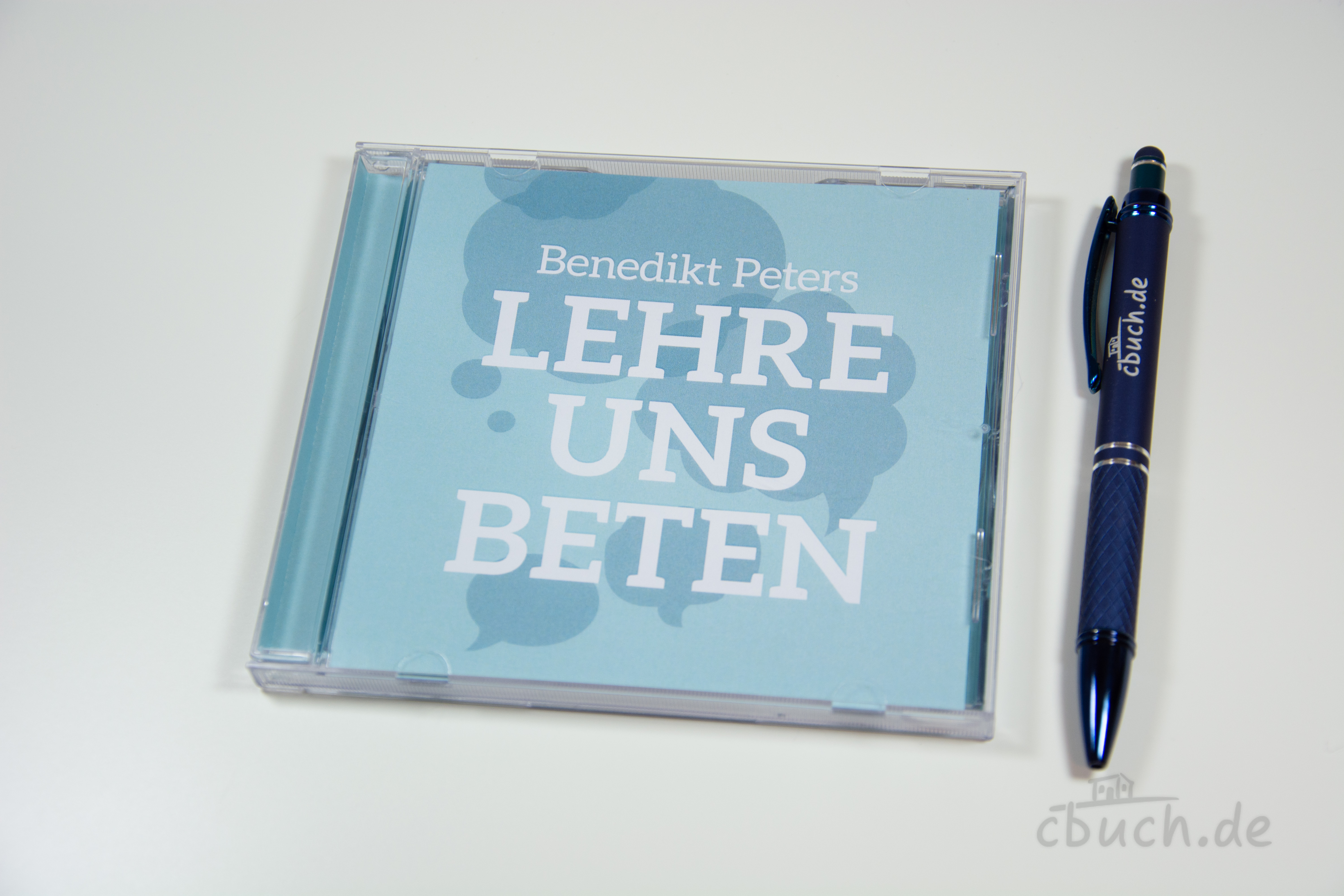 CD-Hülle zum MP3-Hörbuch „Lehre uns beten“ von Benedikt Peters, CLV – Hörbuch über die Kraft des Gebets und die Überwindung von Gebetsarmut
