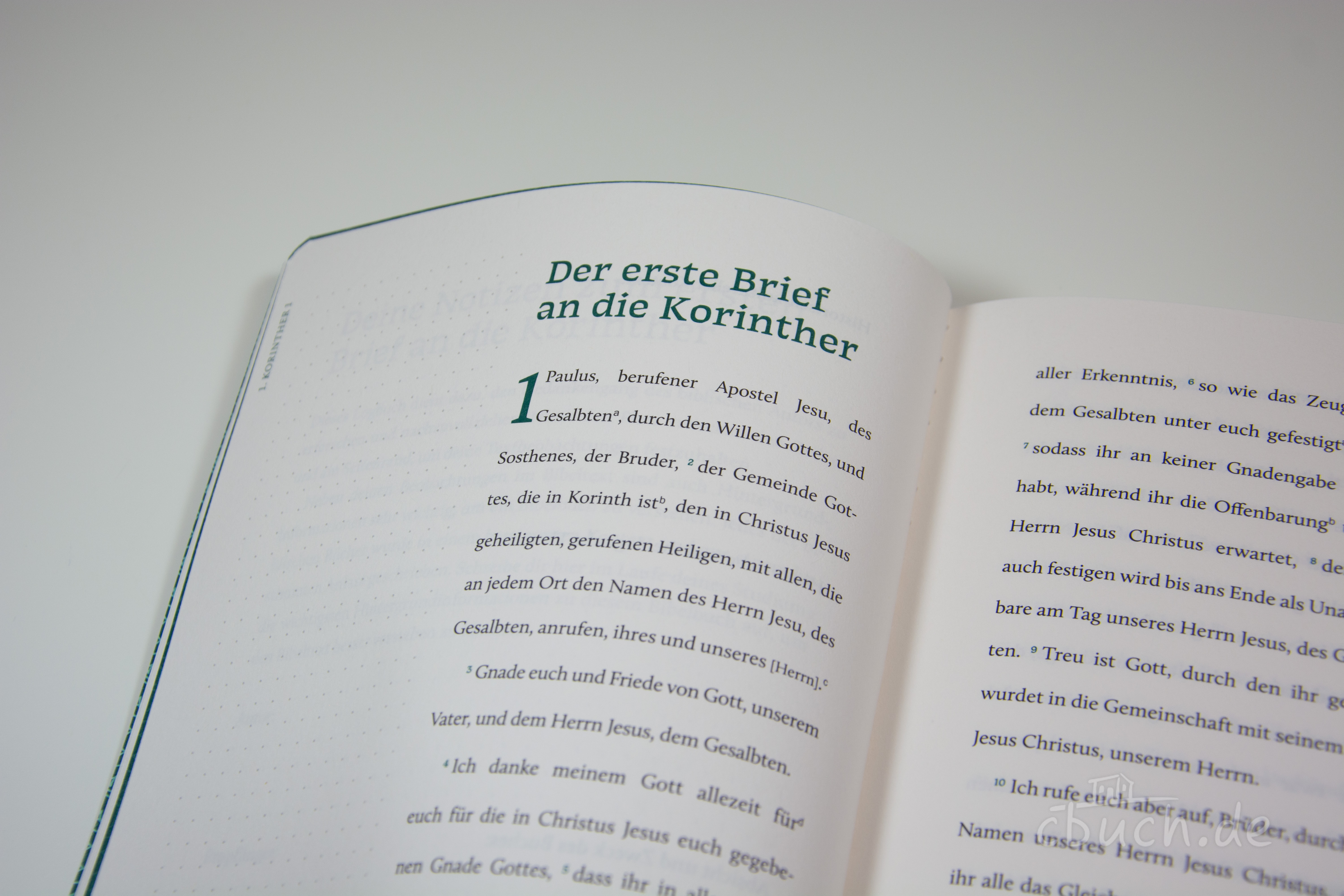 EsraBibel – Logbuch 1. und 2. Korintherbrief