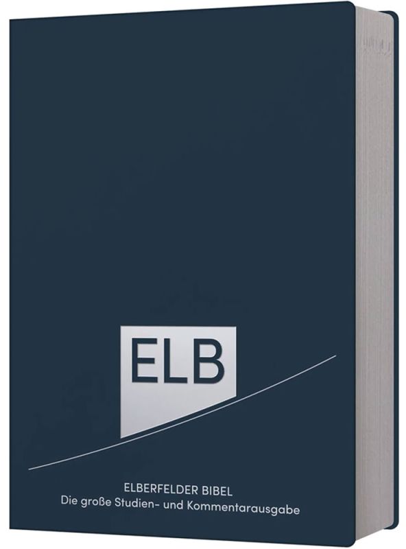 Elberfelder Bibel - Die große Studien- und Kommentarausgabe - Blau mit Platinschnitt