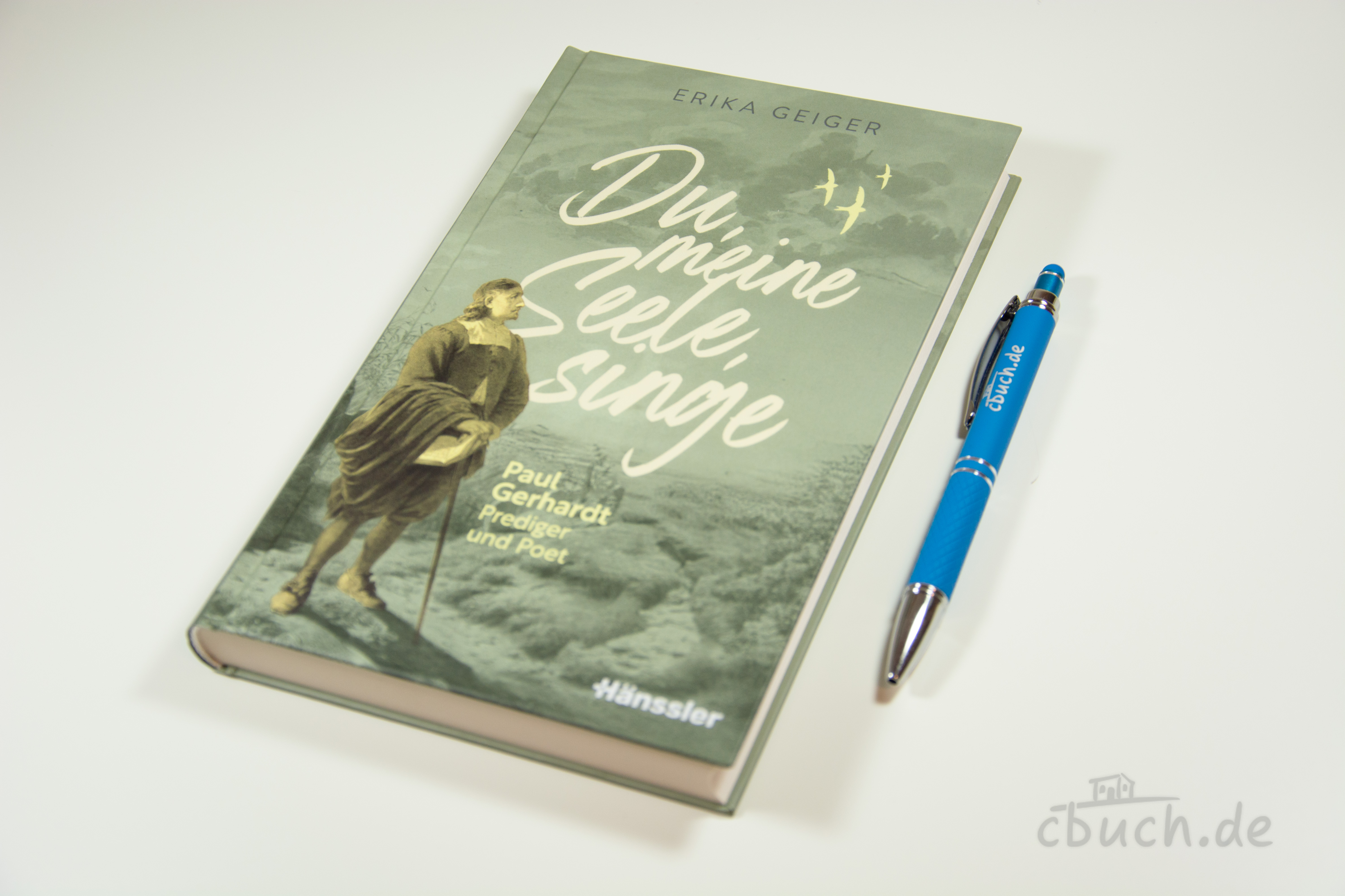 Buchcover von Erika Geiger: Du, meine Seele, singe – Biografie über Paul Gerhardt, Prediger und Poet, erschienen bei SCM Hänssler