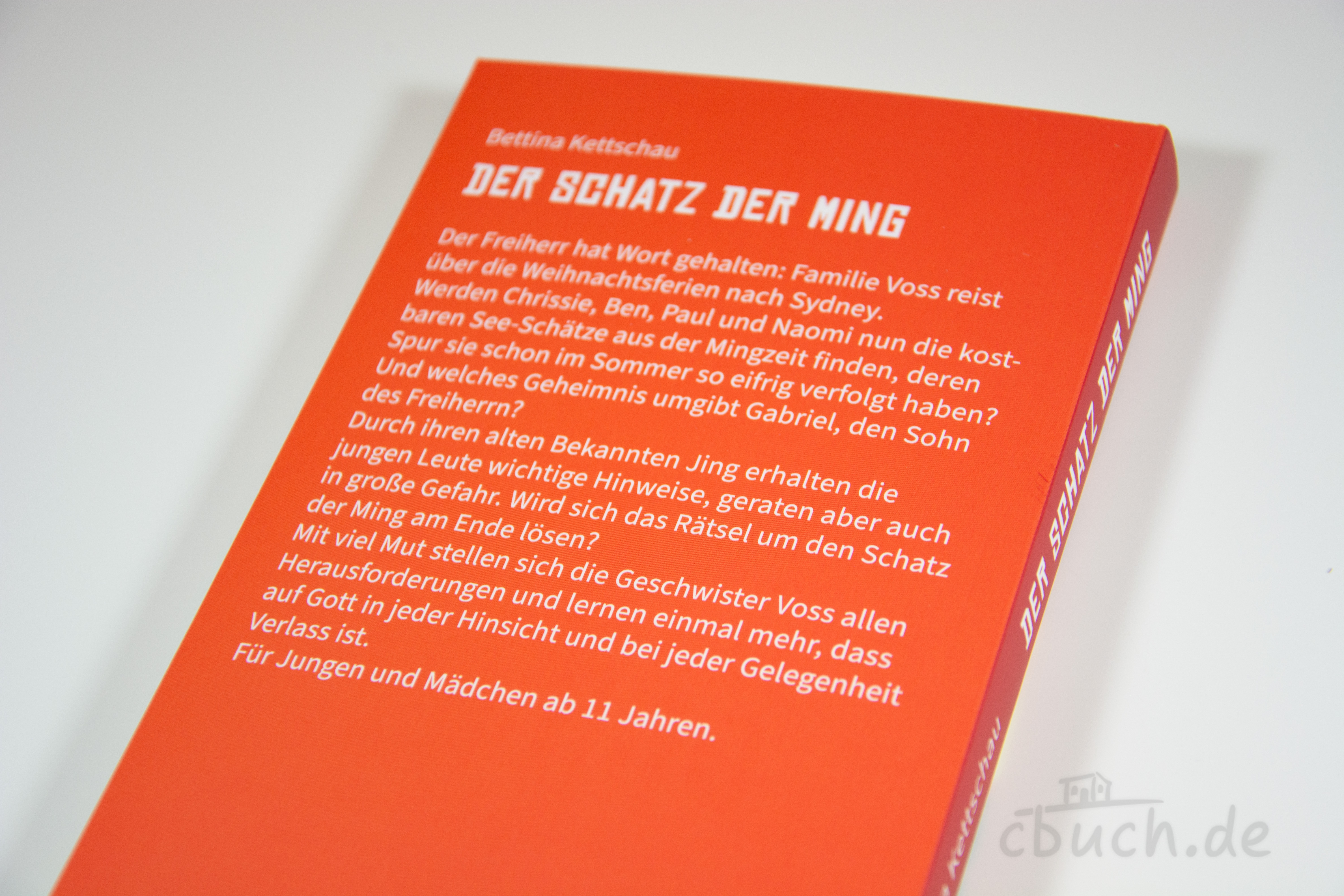 Der Schatz der Ming Kinderbuch von Bettina Kettschau Rückseite des Kinderbuchs Der Schatz der Ming von Bettina Ke