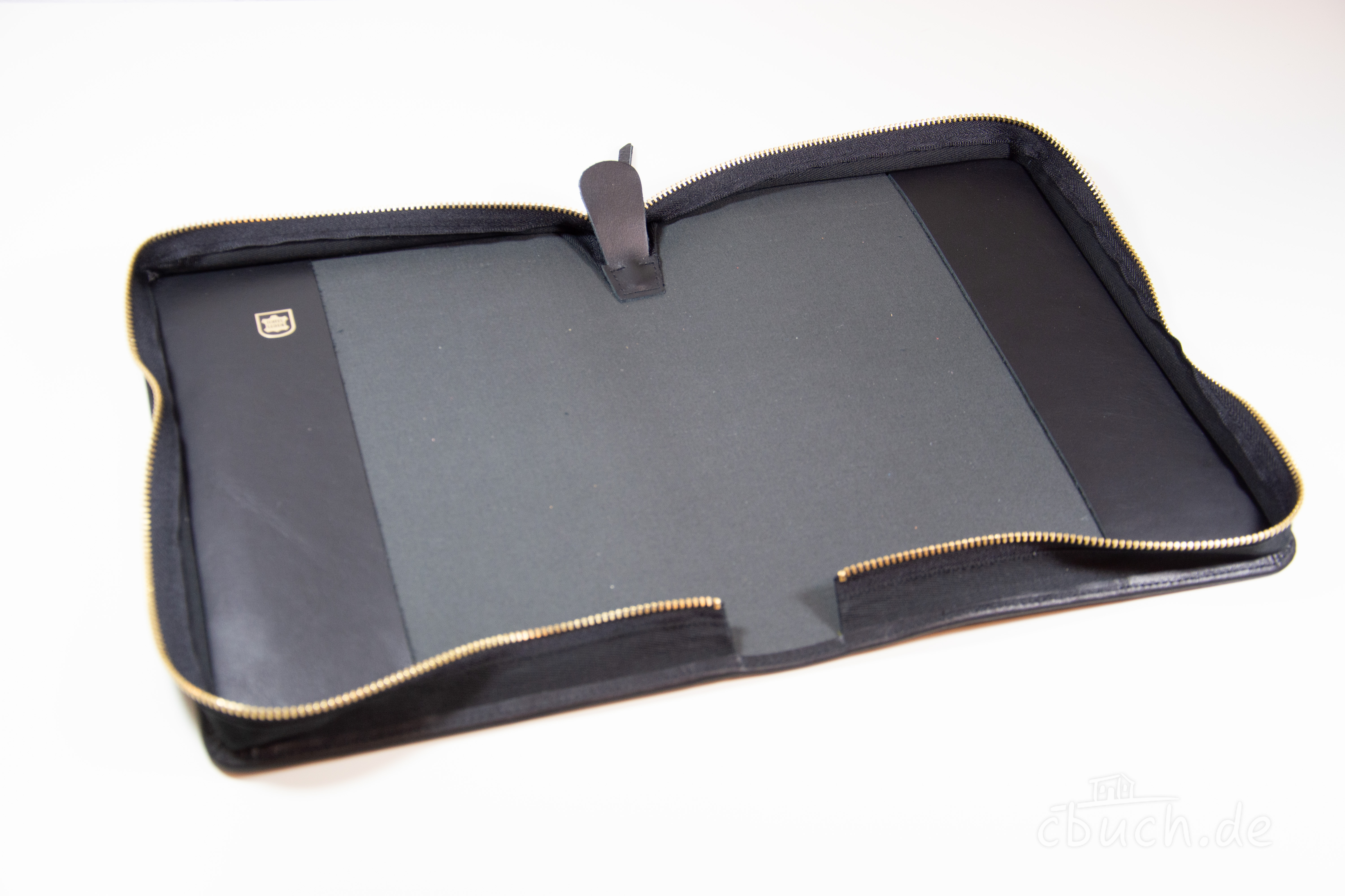 Bibelhülle für Schlachter Schreibrandbibel/Großdruckbibel - Vollrindleder Nappa glatt (schwarz)