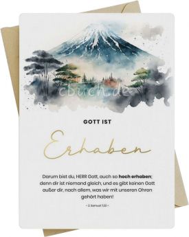 Postkarte "Vertraue auf den HERRN" mit Bibelvers