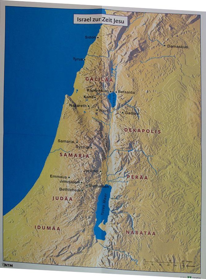 Landkarte Israel Cbuch De
